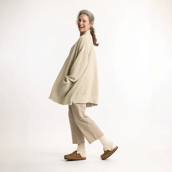 100% Regenerative Organic Certified® Cotton - Cardigan Sweater