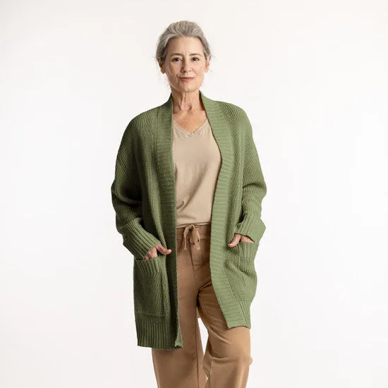 100% Regenerative Organic Certified® Cotton - Cardigan Sweater