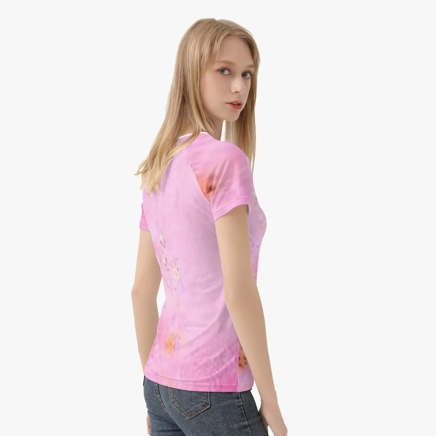 220. Handmade AOP Women T-shirt