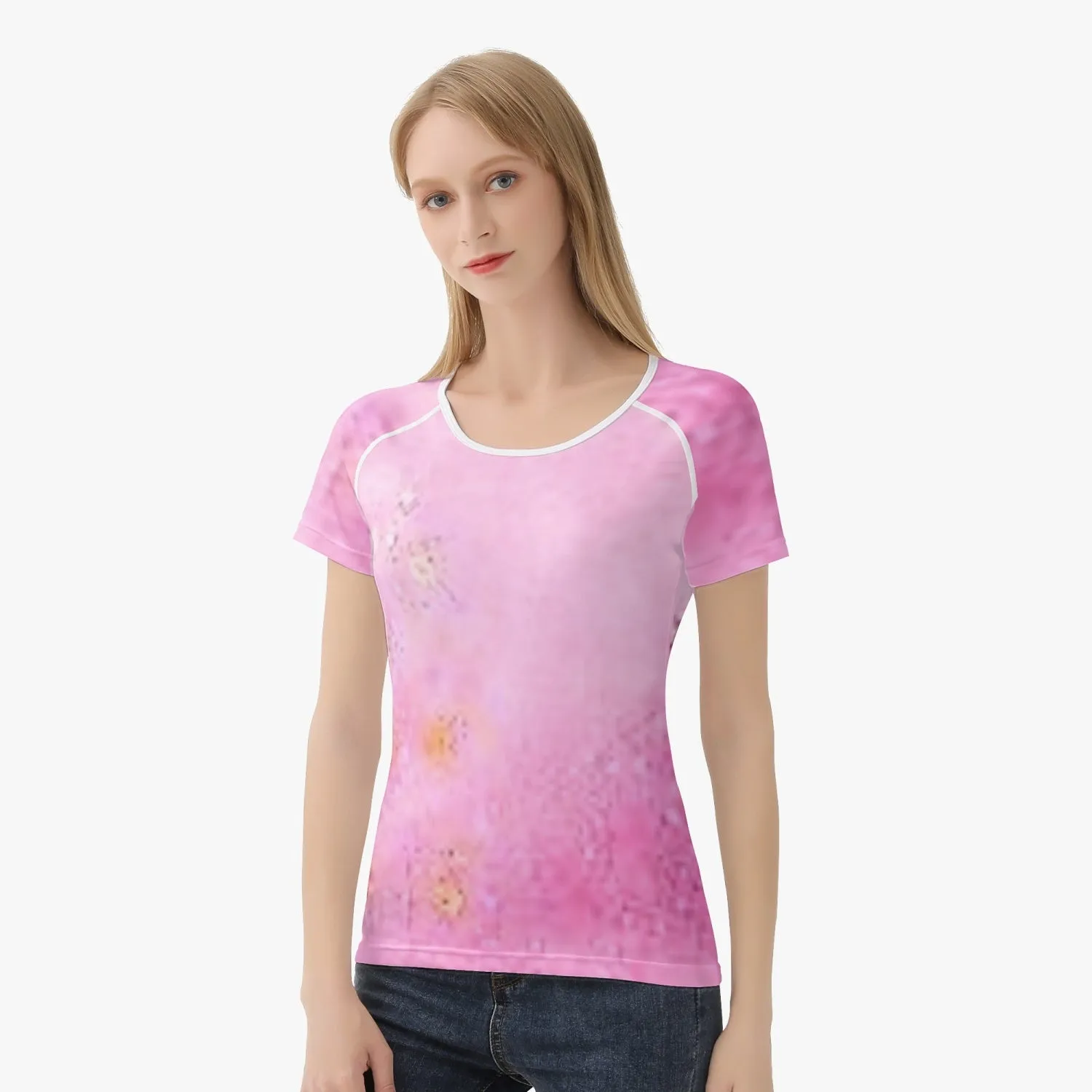 220. Handmade AOP Women T-shirt