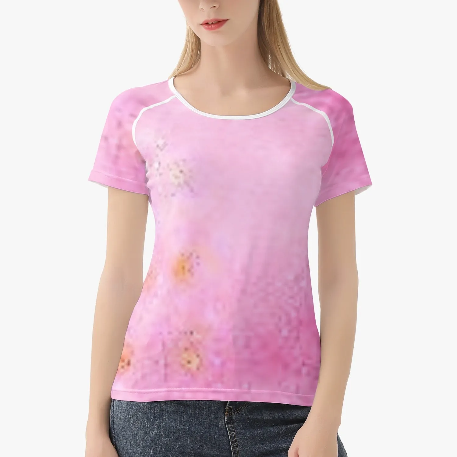 220. Handmade AOP Women T-shirt