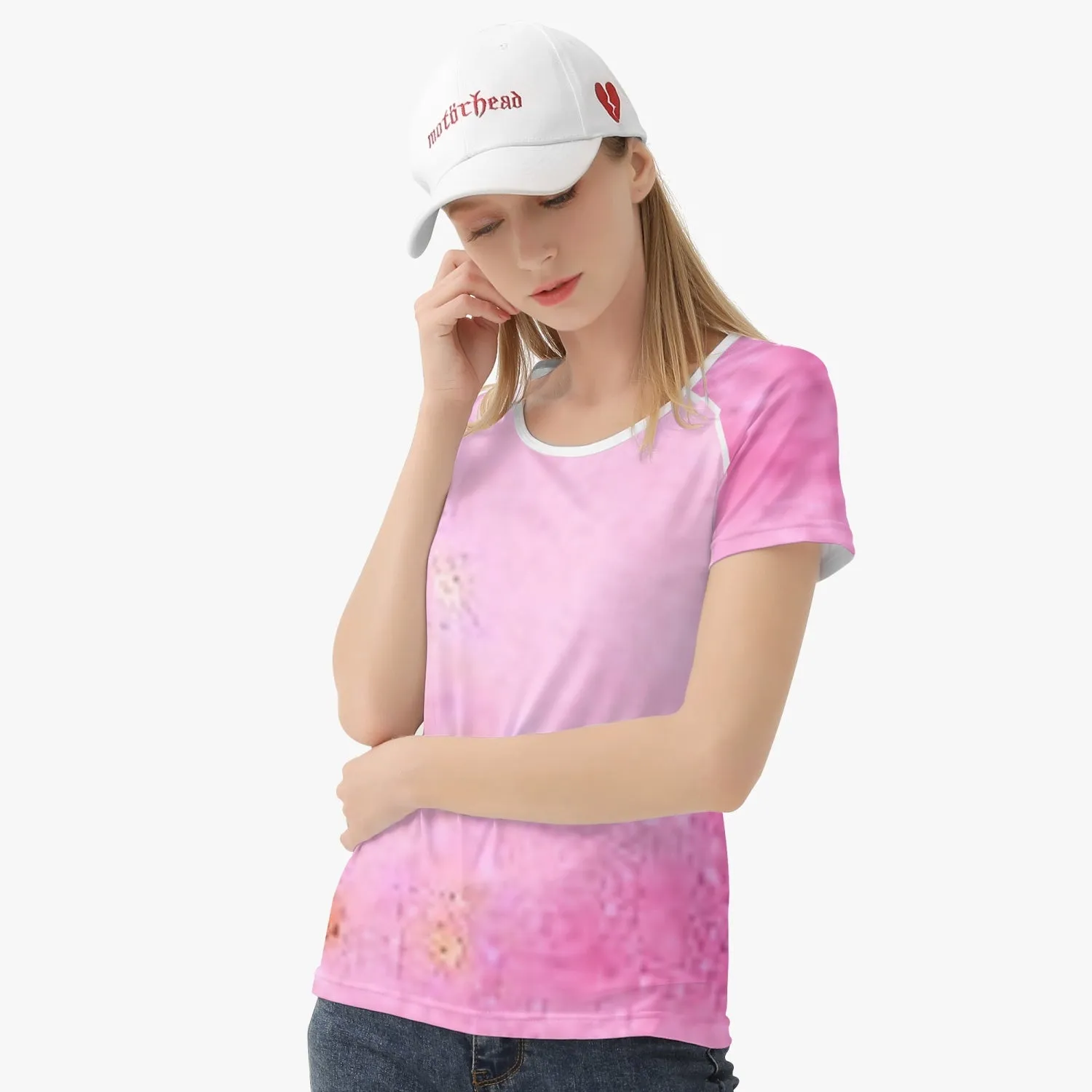 220. Handmade AOP Women T-shirt