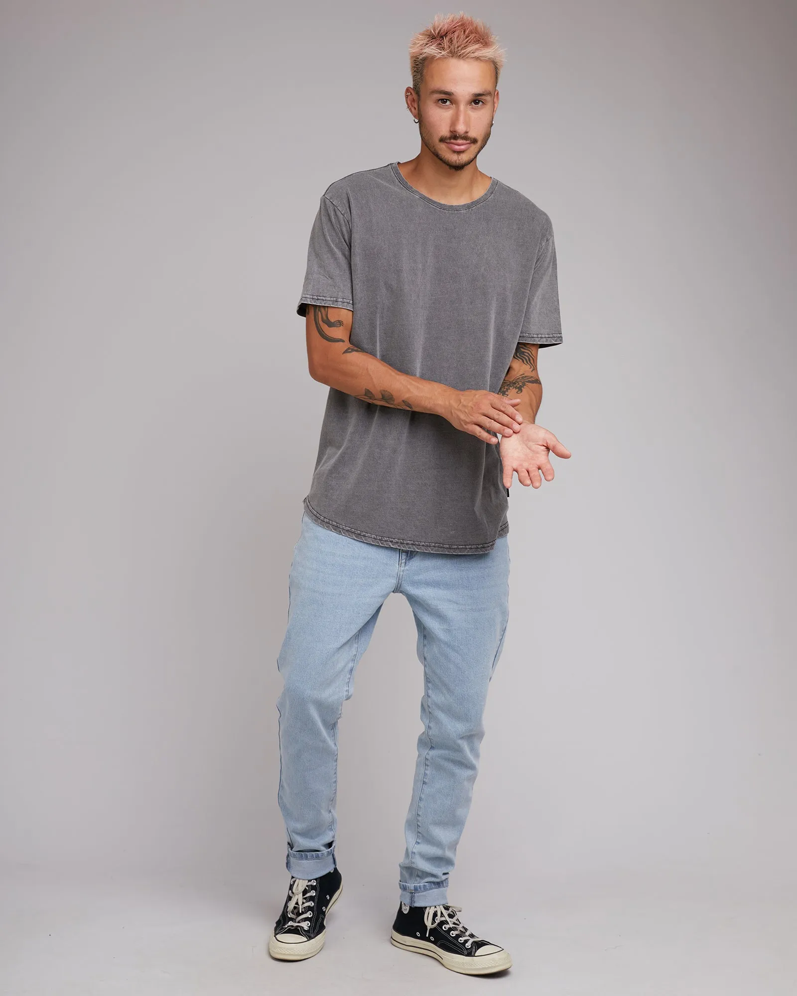 Acid Tail Tee 3 Pack Brown, Charcoal & Sand