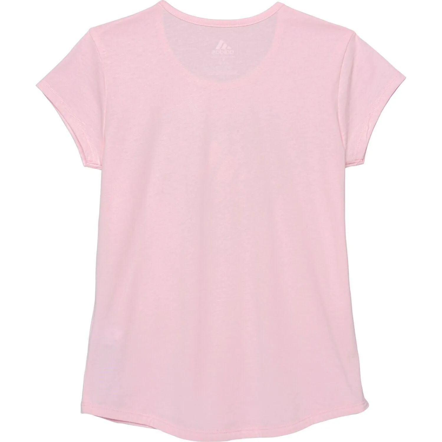 Adidas Big Girl's Pink Logo Graphic Pint Cotton Active T-Shirt