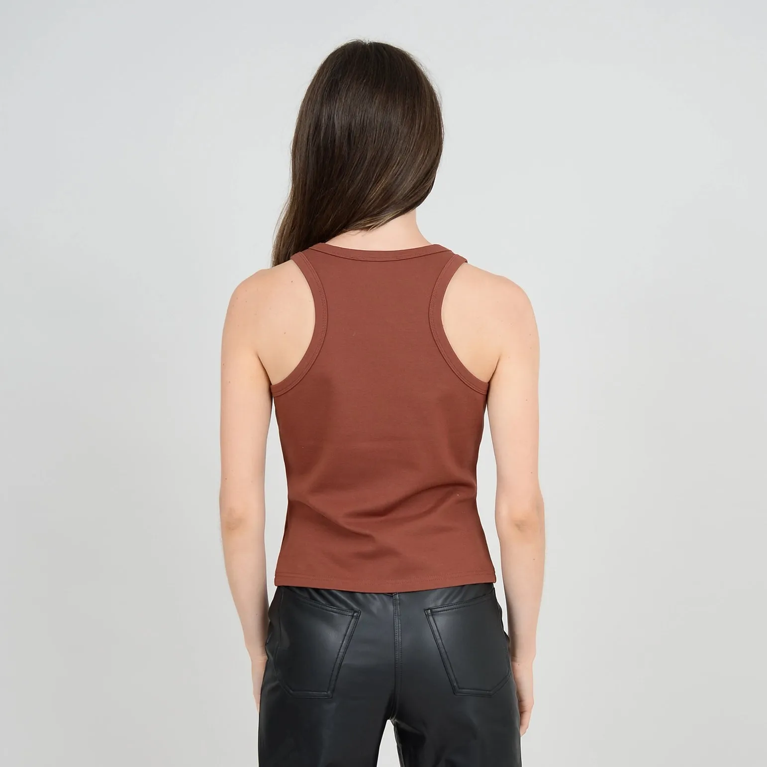Adina Racer Tank | Dark Picante