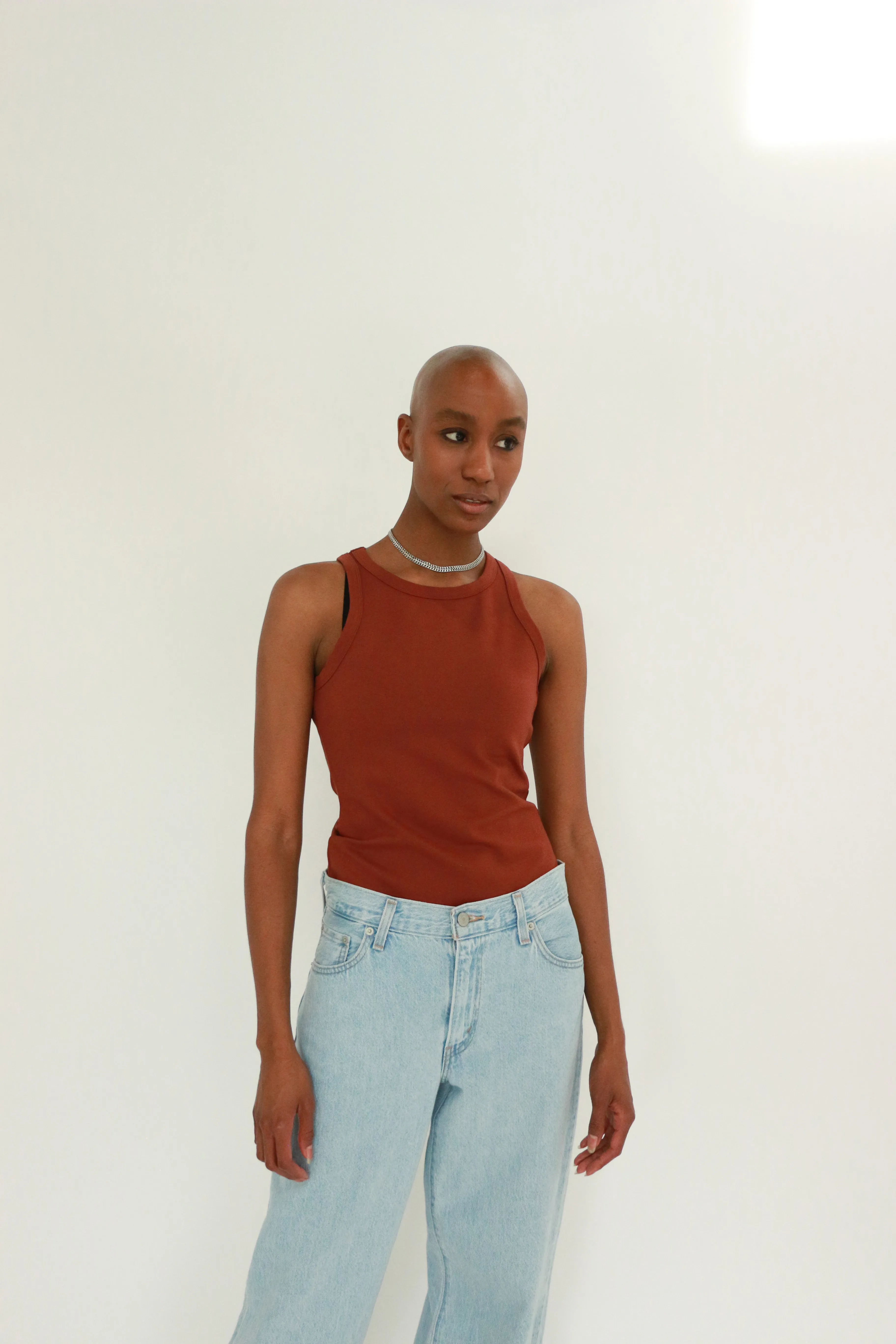 Adina Racer Tank | Dark Picante