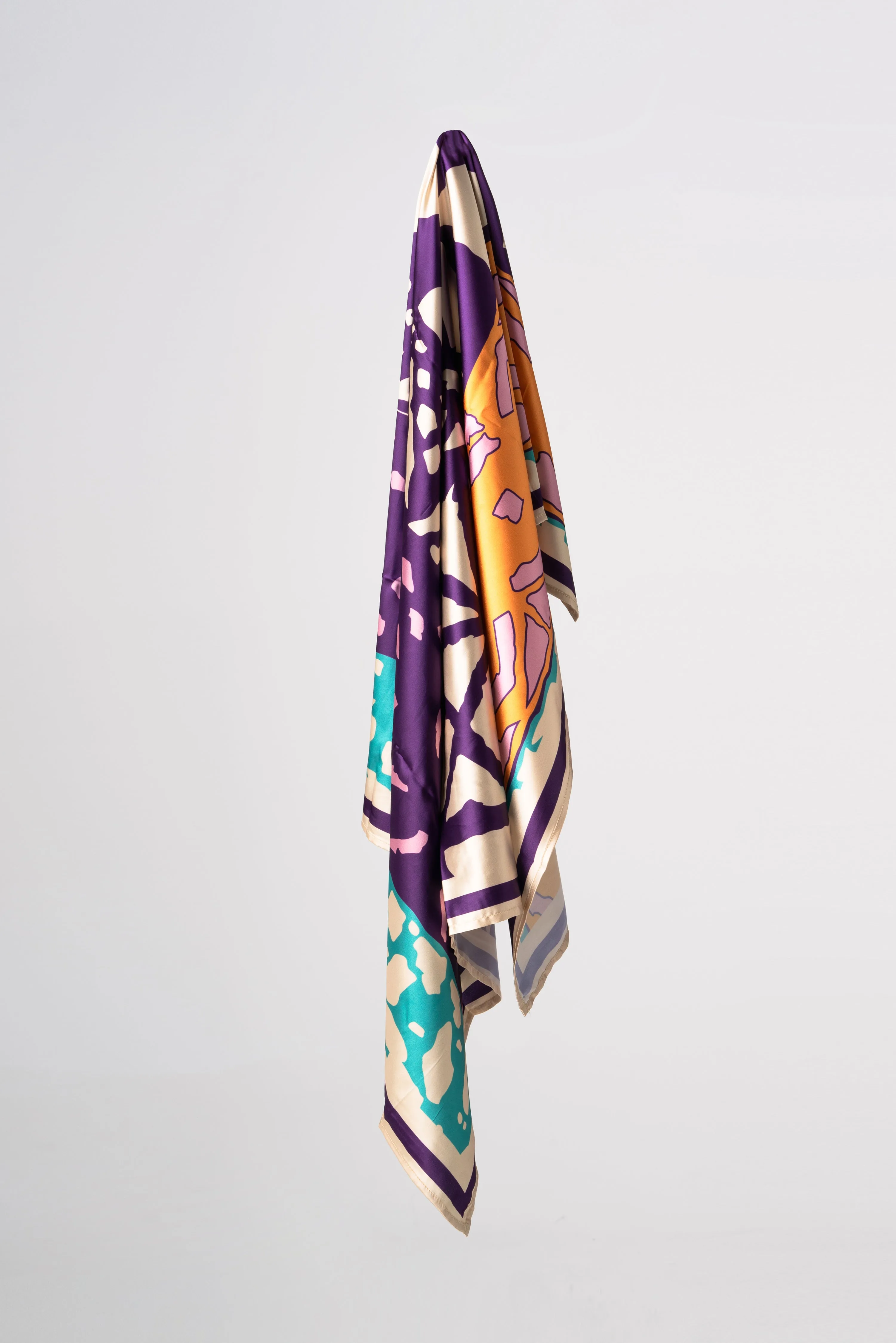 ANU PURPLE SMALL SILK SCARF