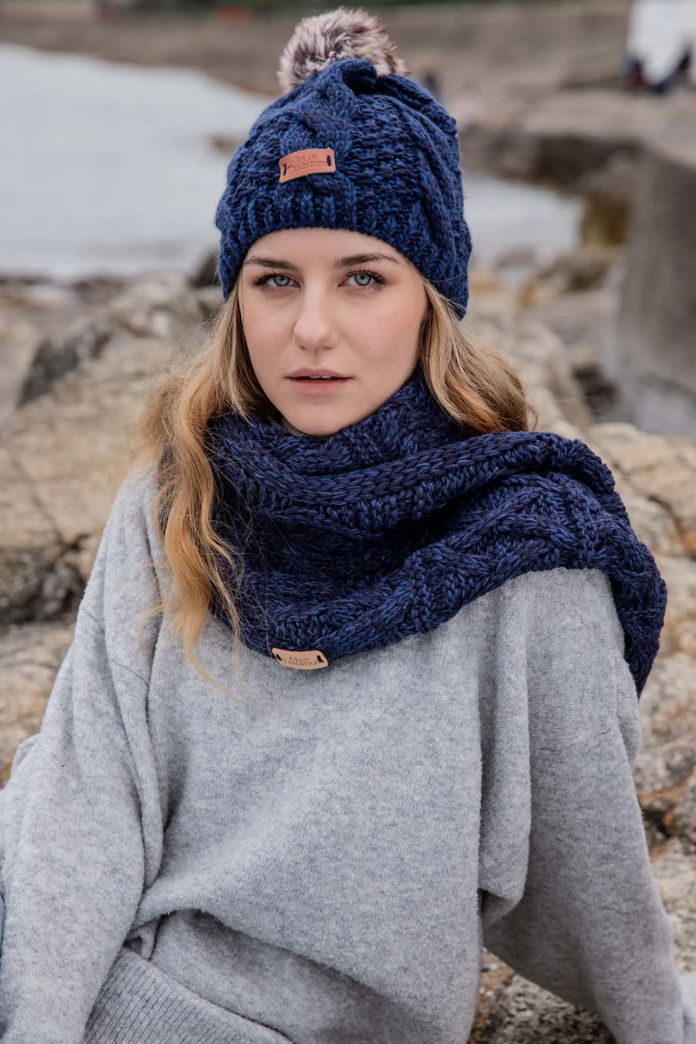 Aran Cable Knit Snood