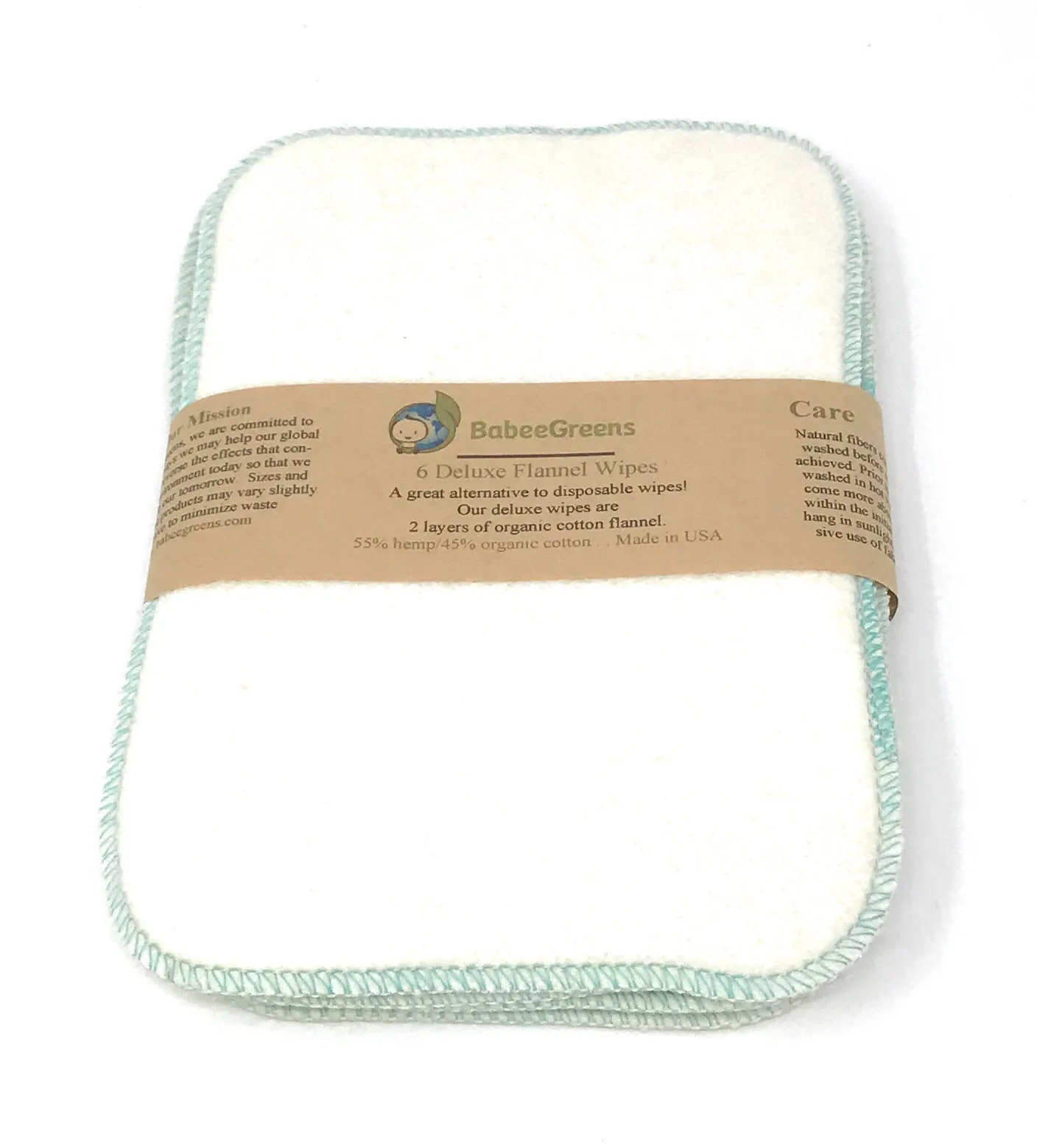 Babee Greens Deluxe Cloth Baby Wipes