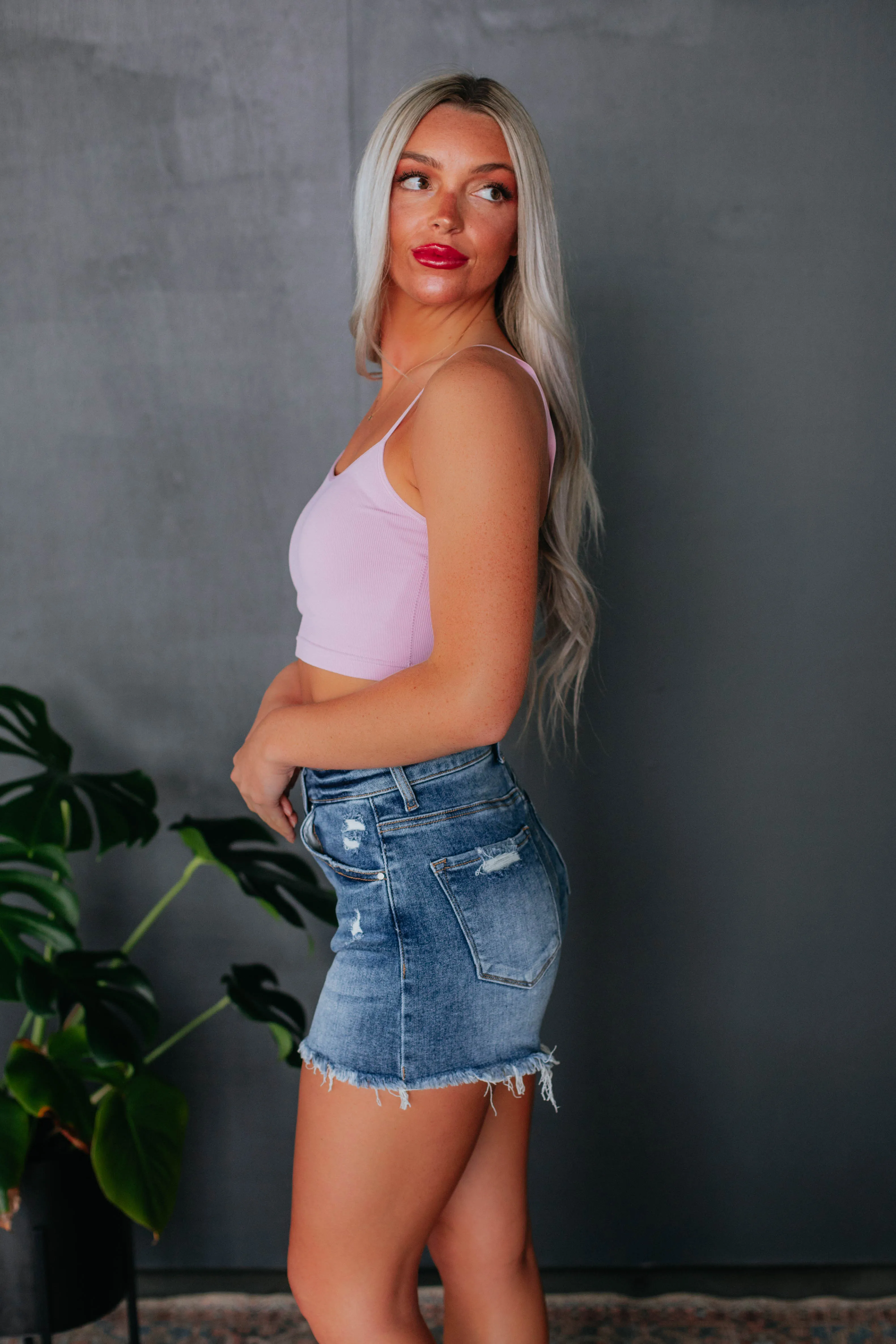 Bradshaw Ribbed Tank - Lilac