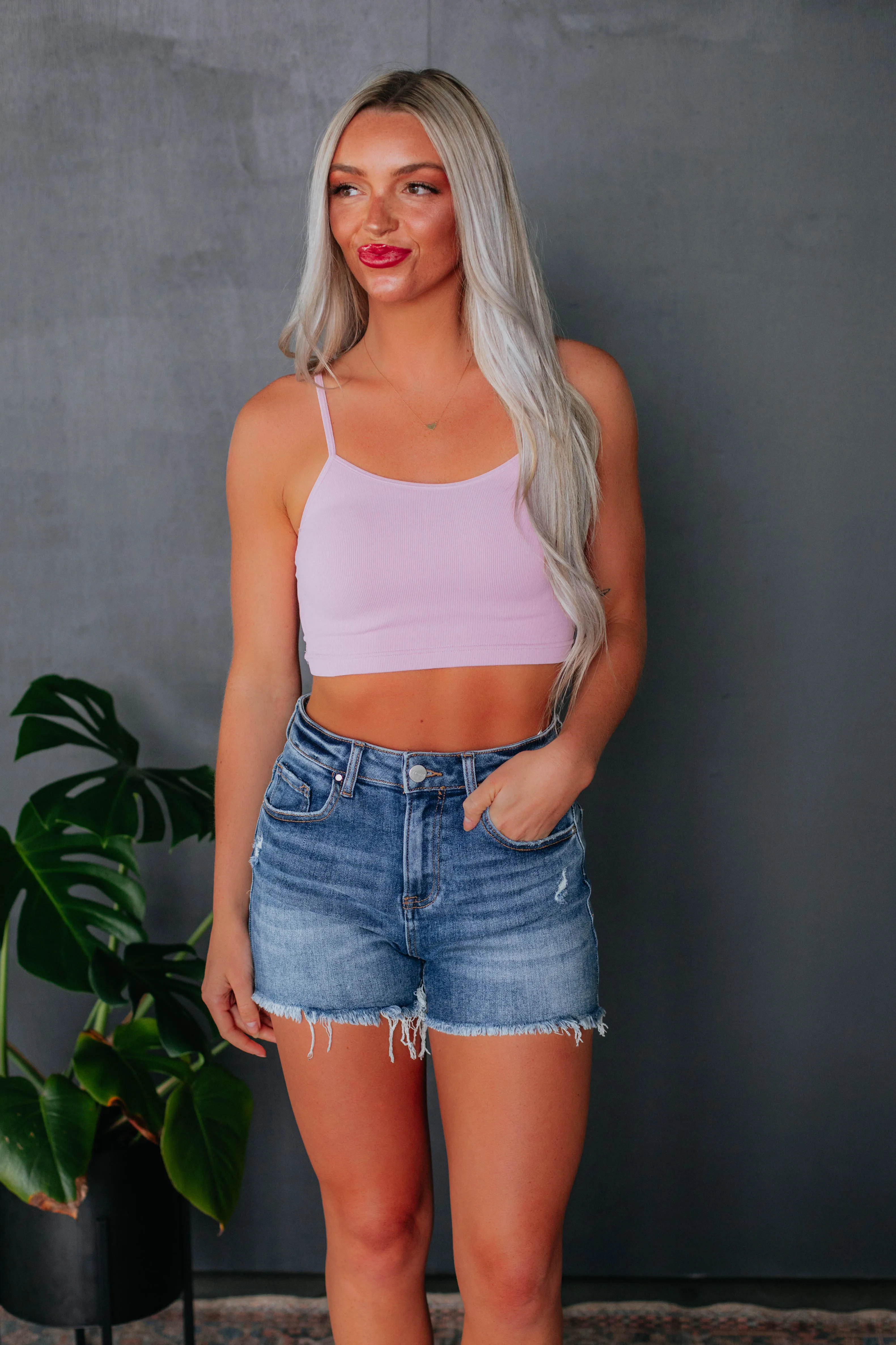 Bradshaw Ribbed Tank - Lilac
