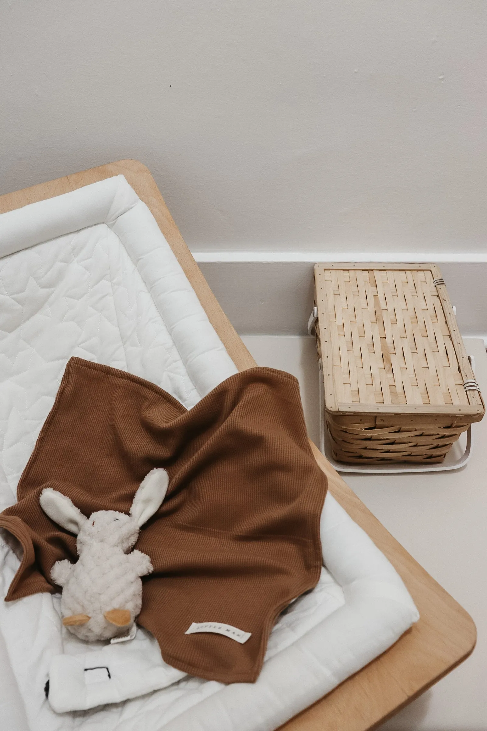 Caramel Waffle Knit Blanket