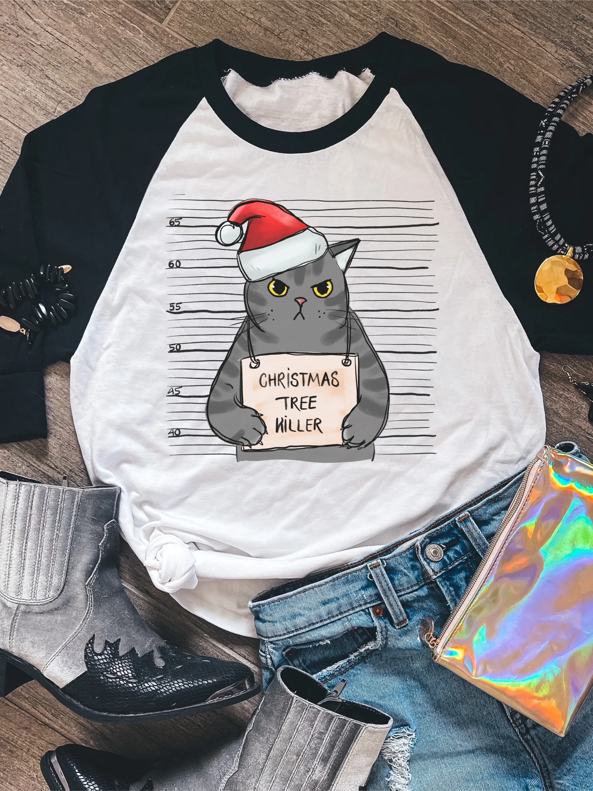 Christmas Tree Killer Cat