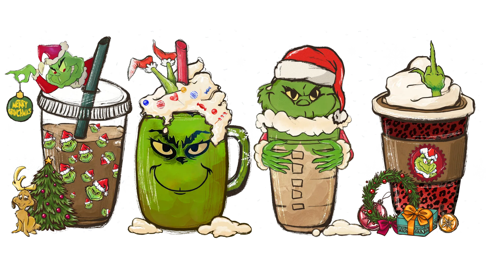 Coffee green monster, character