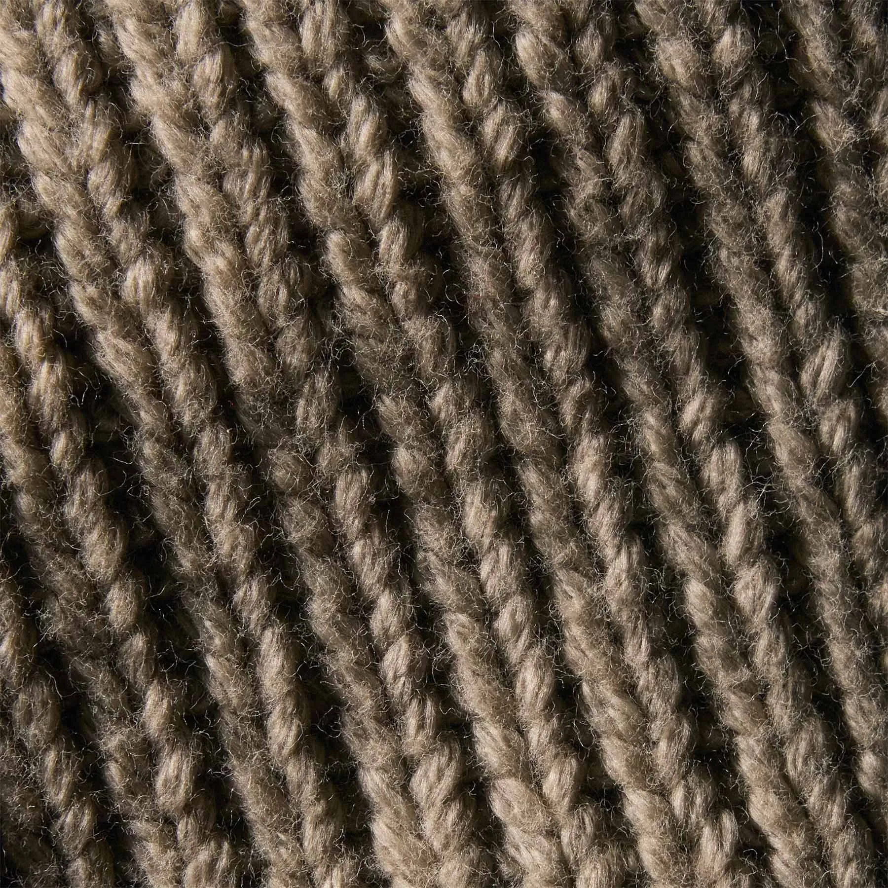 Cotton Knit Zip Front Sweater - Overcast