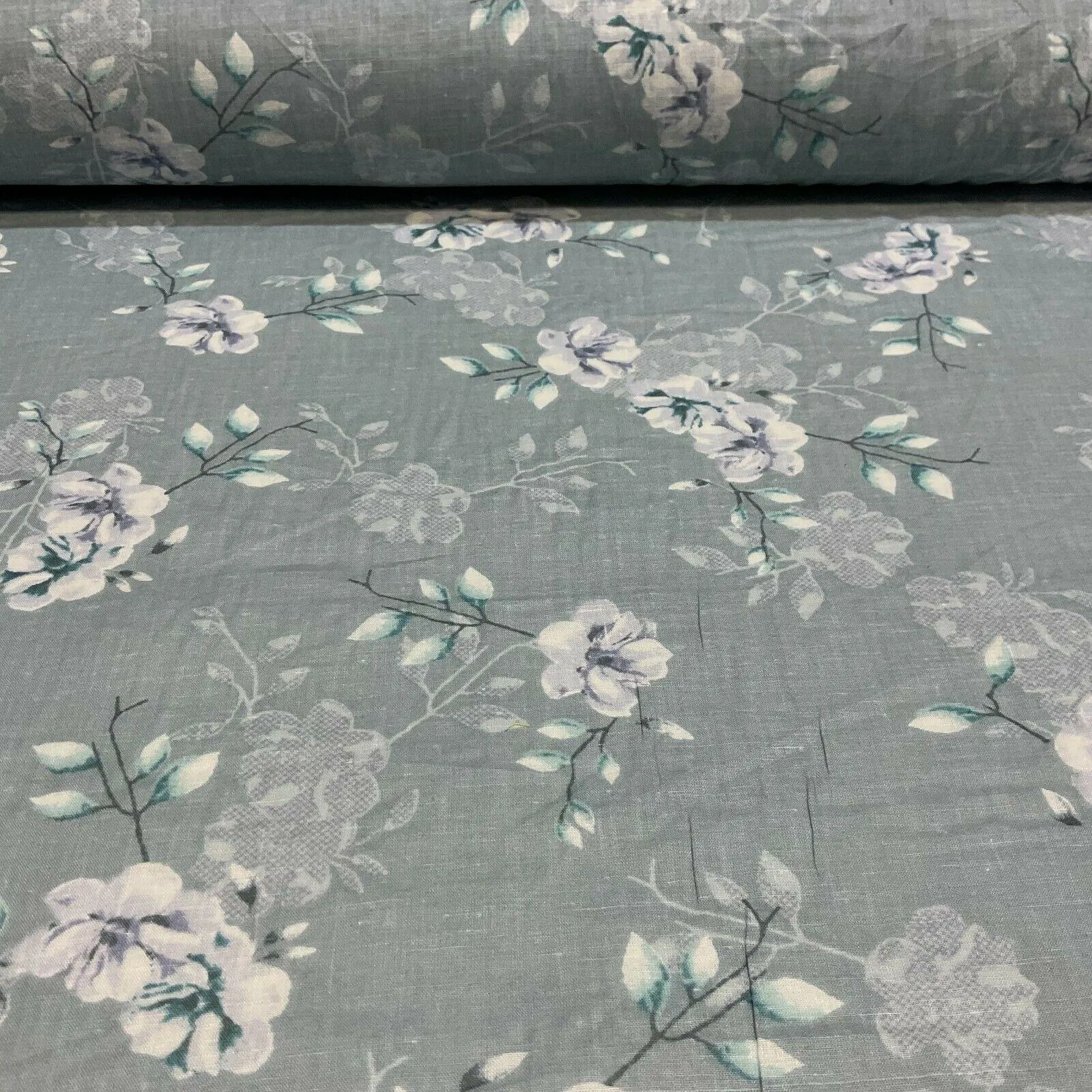Cotton Lawn Voile Pastel Summer Floral Printed Dress fabric 111cm M1591