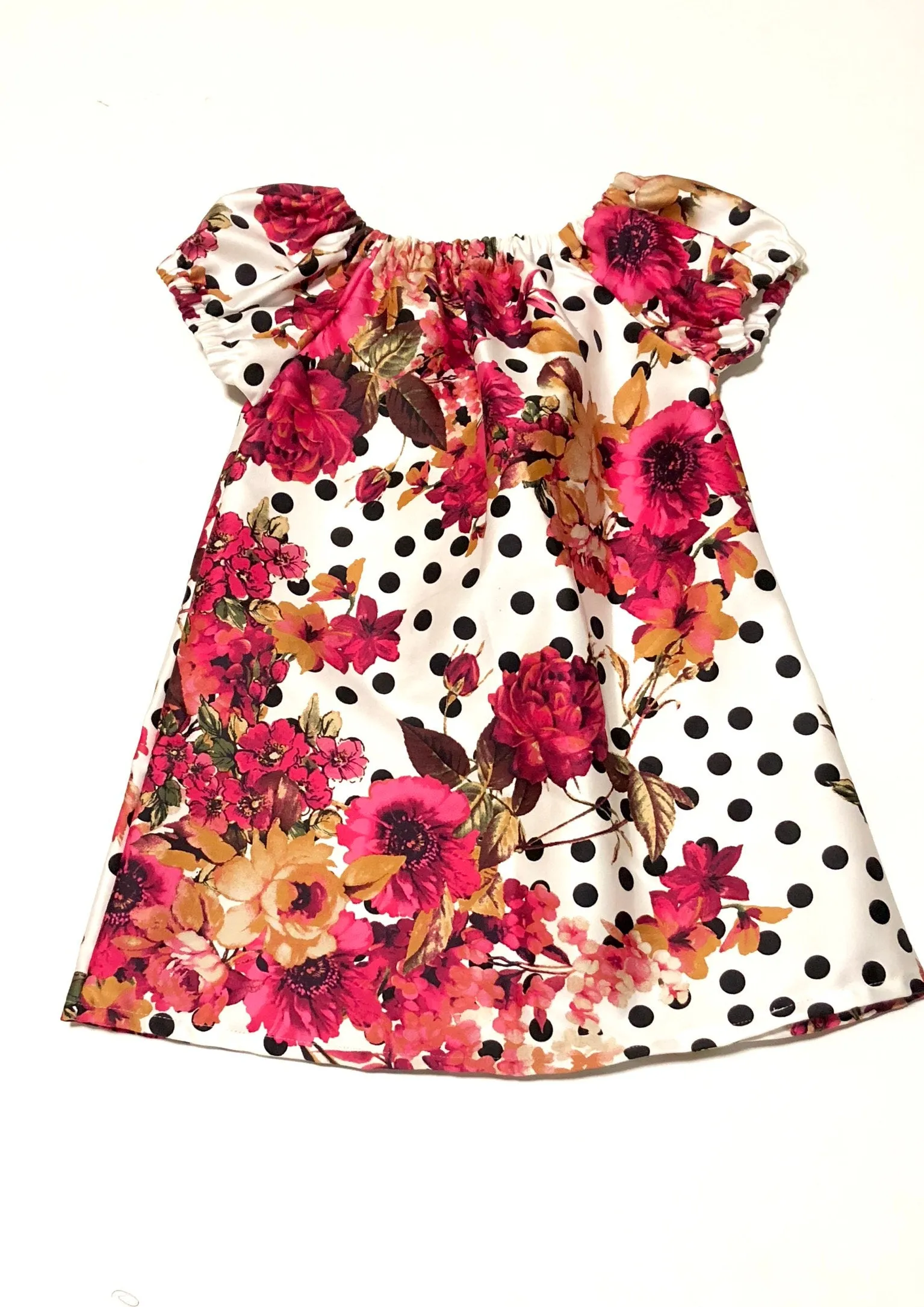 Darling Dottie Spring Peasant Dress