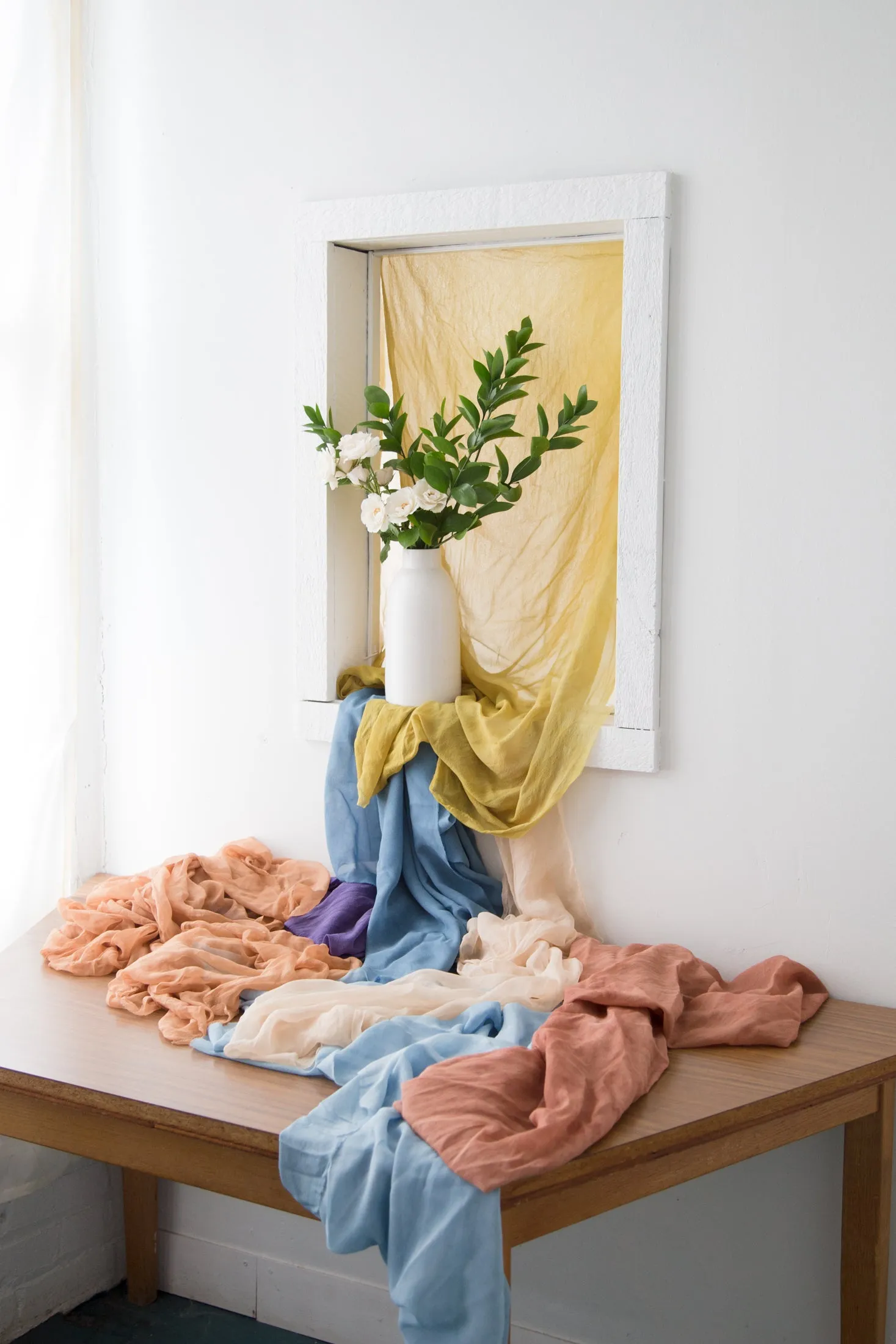 Deep Chartreuse Silk Chiffon Styling Cloth