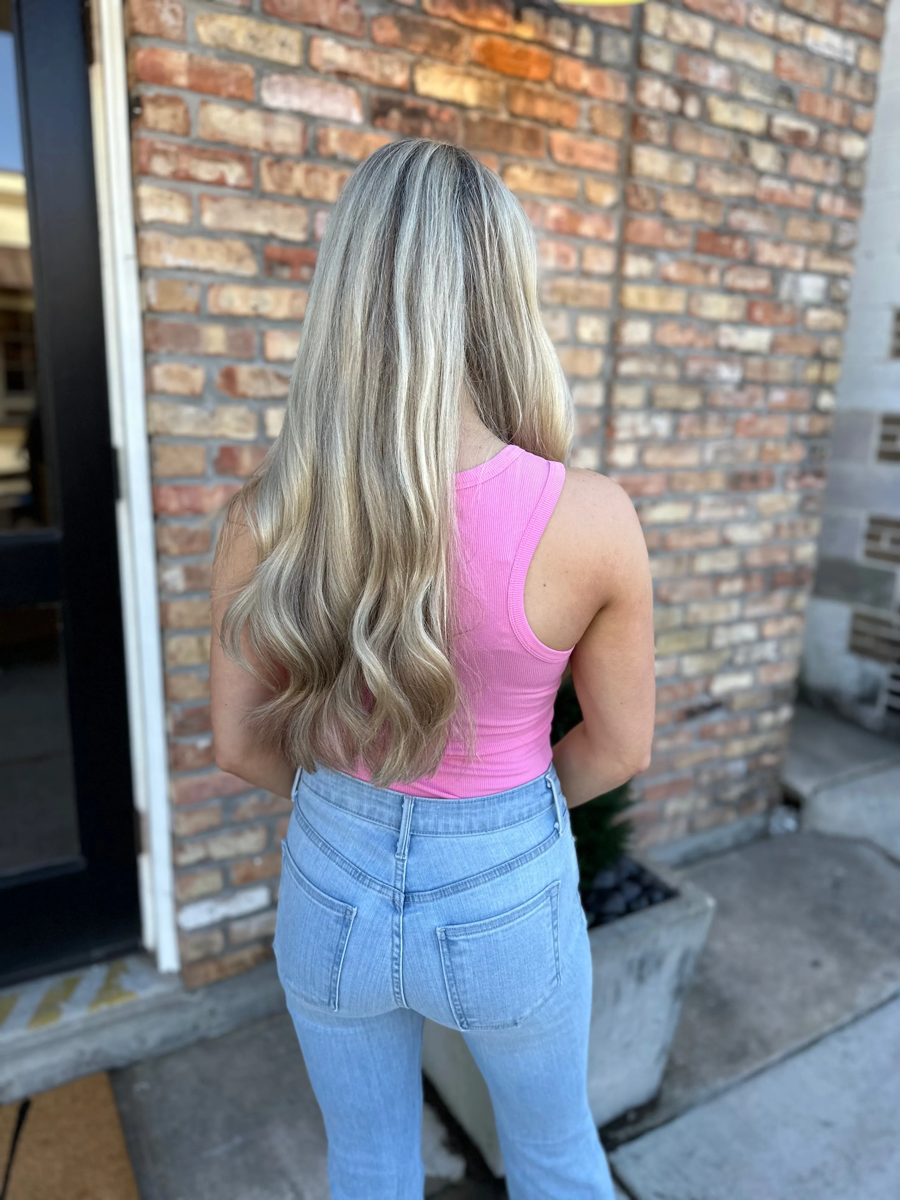 Durbin Ribbed Tank- Pink