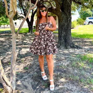 Endless Floral Baby Doll Mini Dress