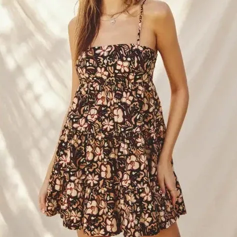Endless Floral Baby Doll Mini Dress