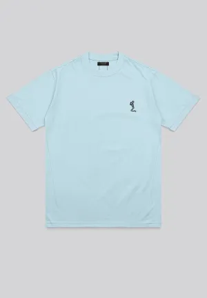 ESSENTIAL ROLLED CUFF T-SHIRT PALE BLUE