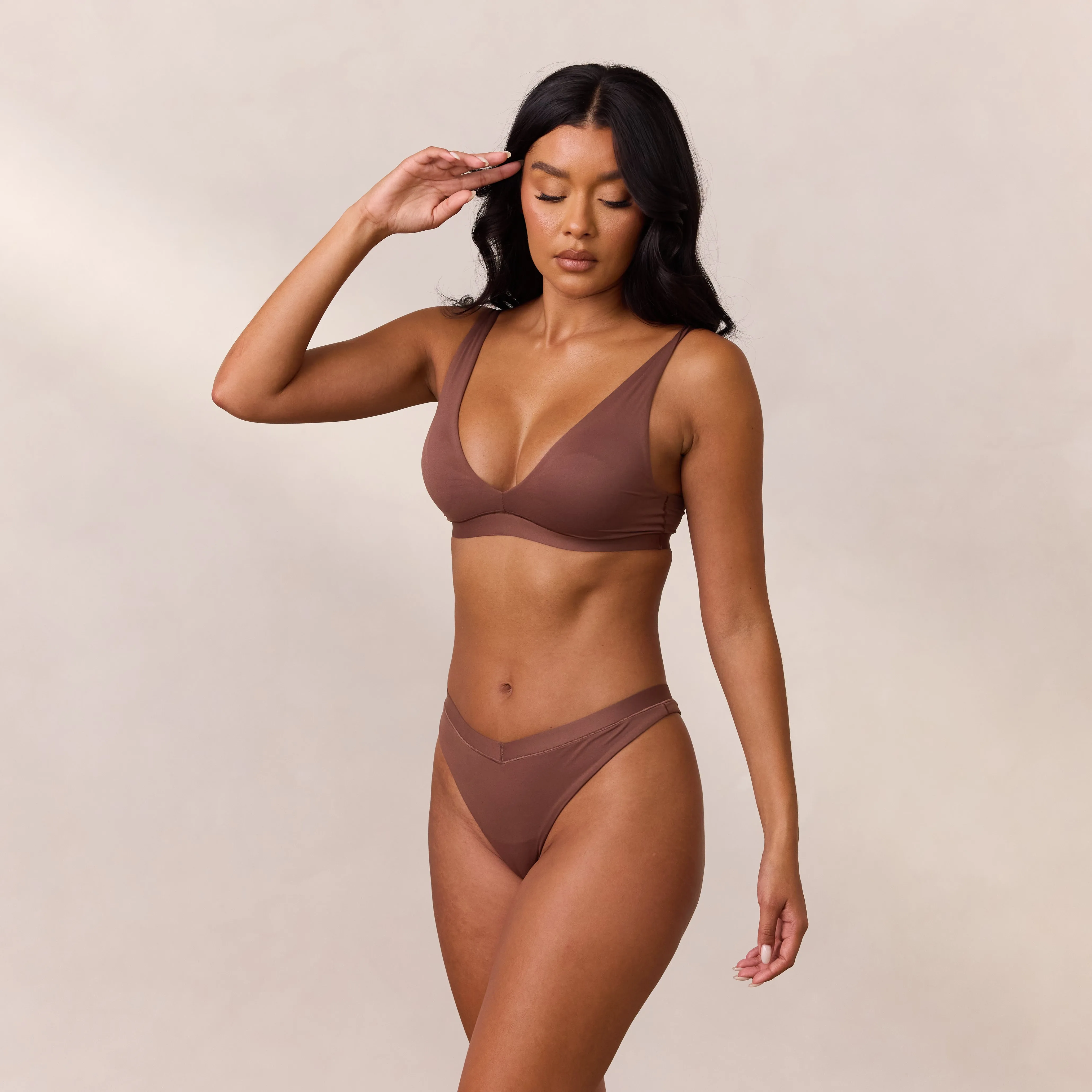 Everyday Comfort Triangle Bra - Nutmeg