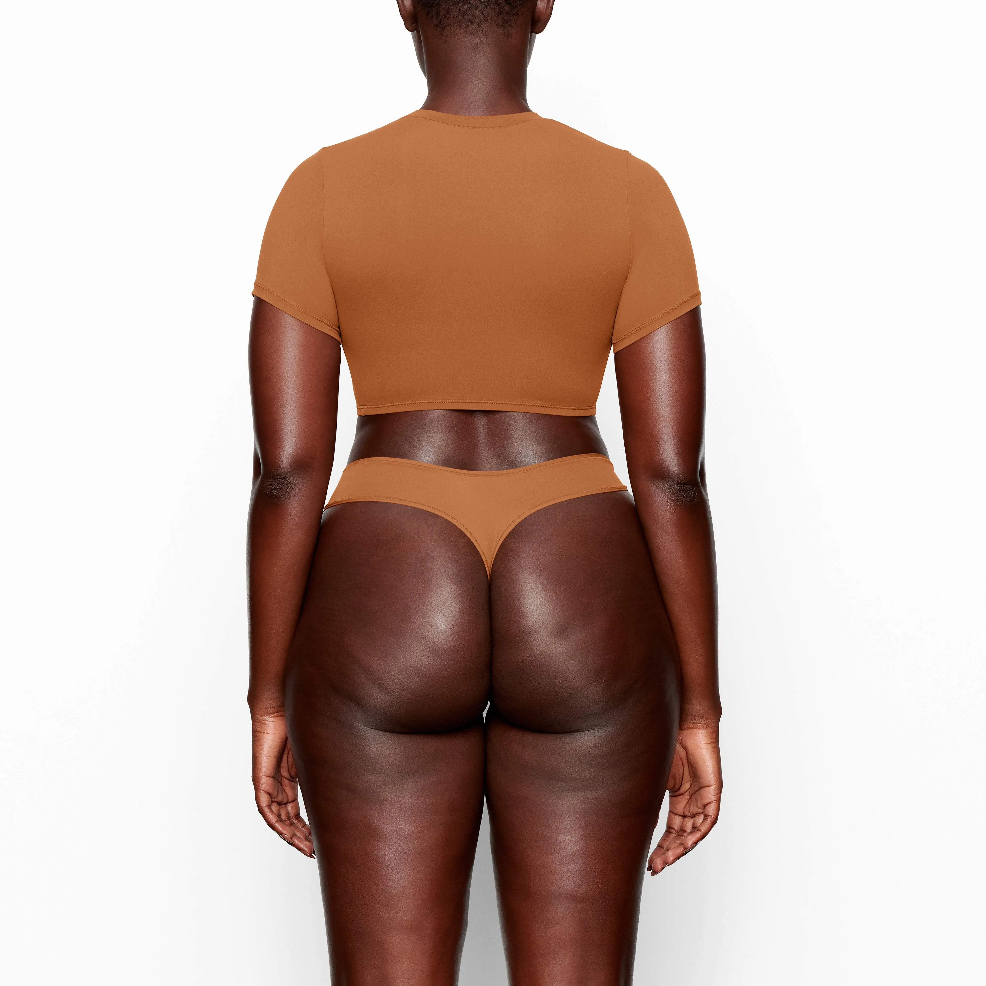 FITS EVERYBODY SUPER CROPPED T-SHIRT | COPPER