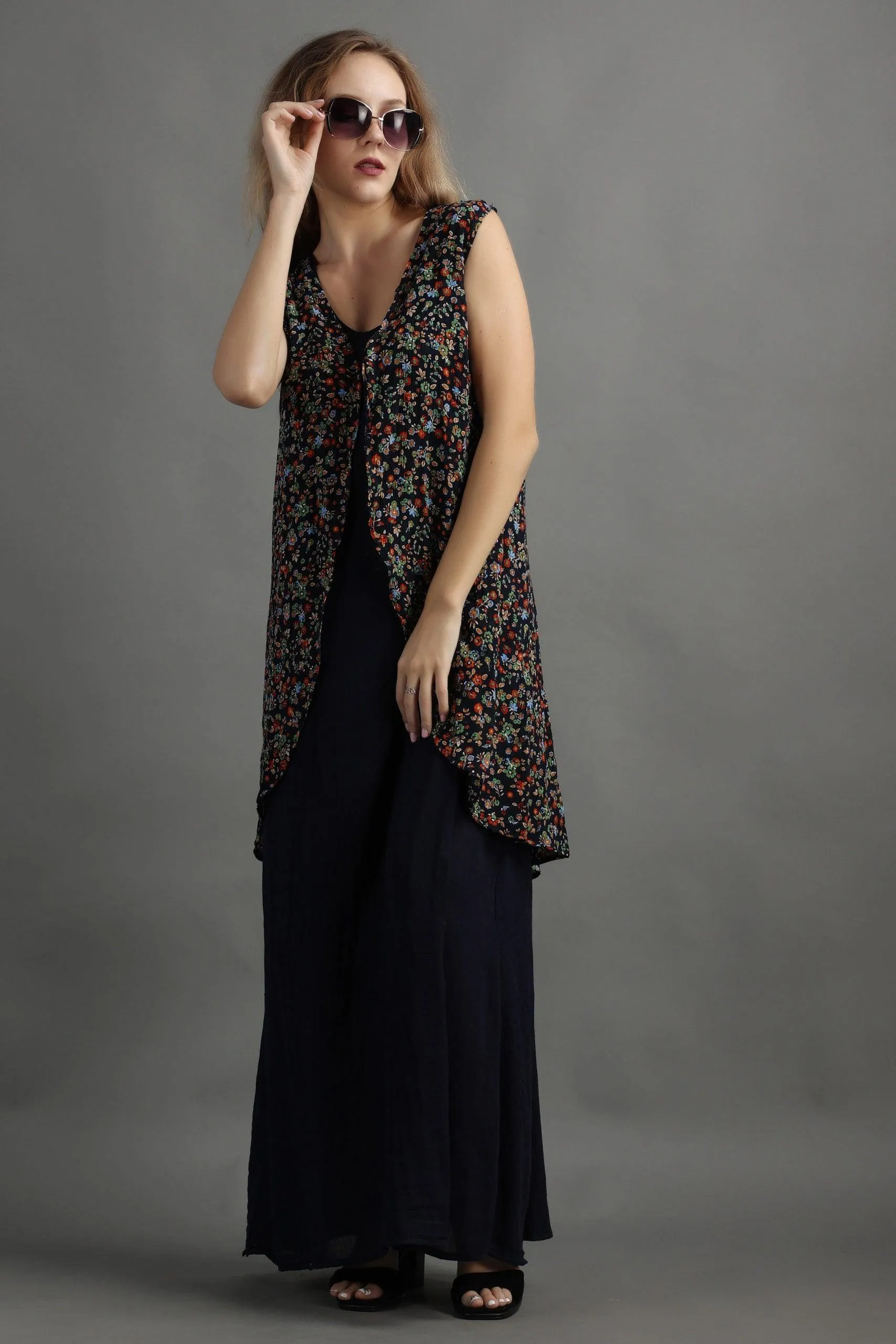 Floral Multicolored Shrug