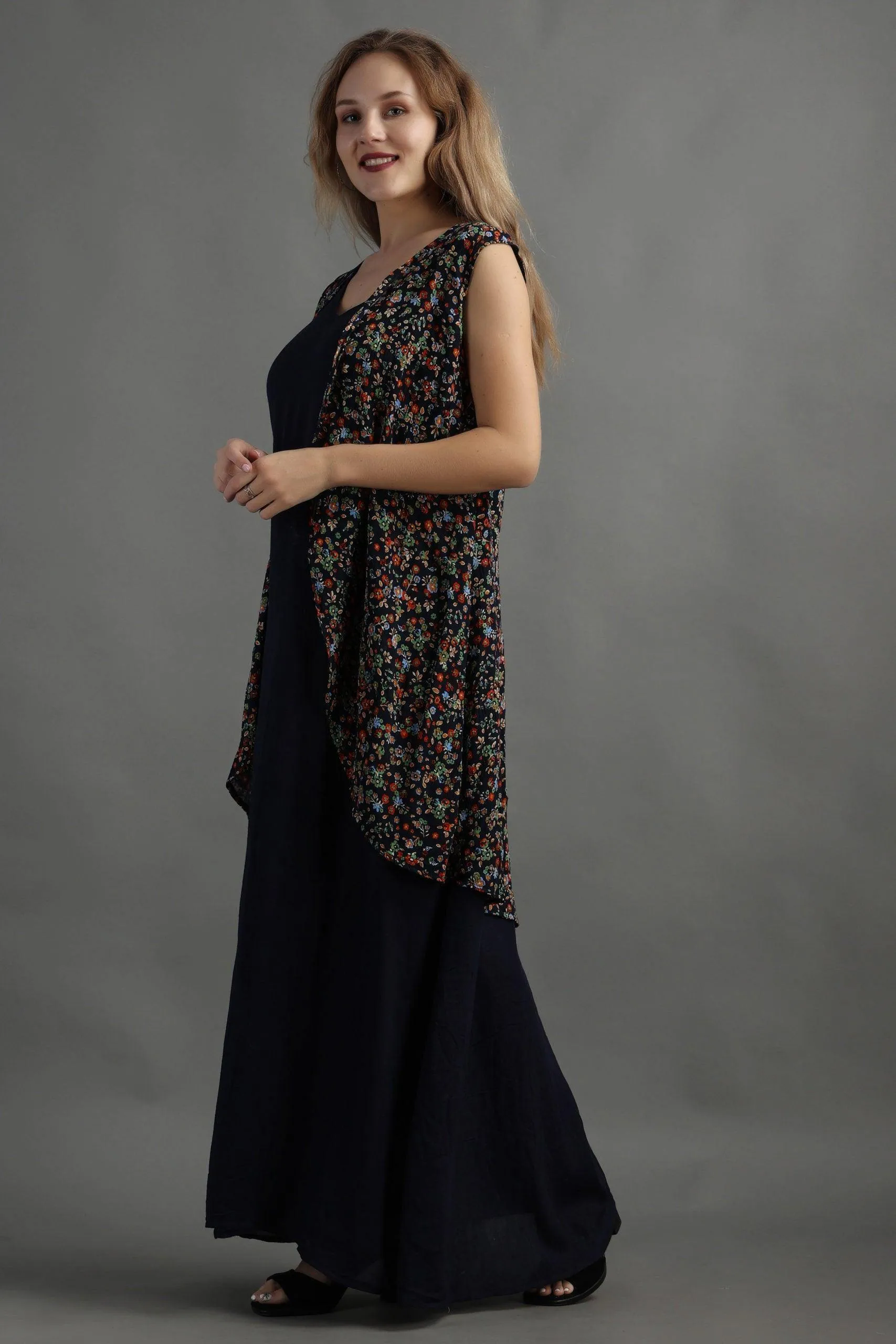Floral Multicolored Shrug