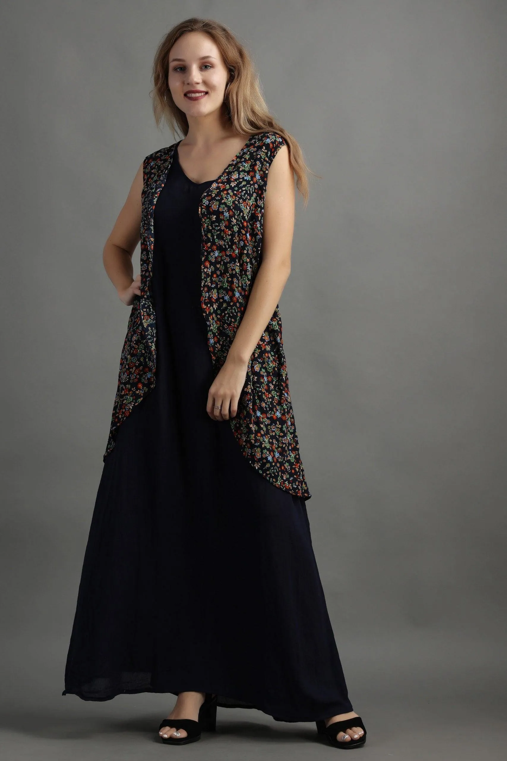 Floral Multicolored Shrug