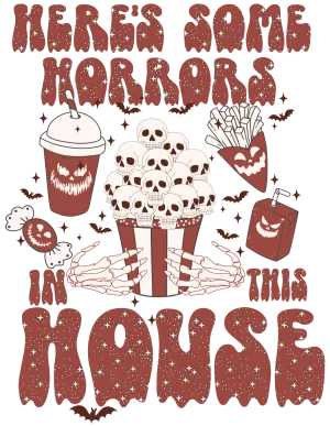 Halloween heat transfer, press and peel, no shirt