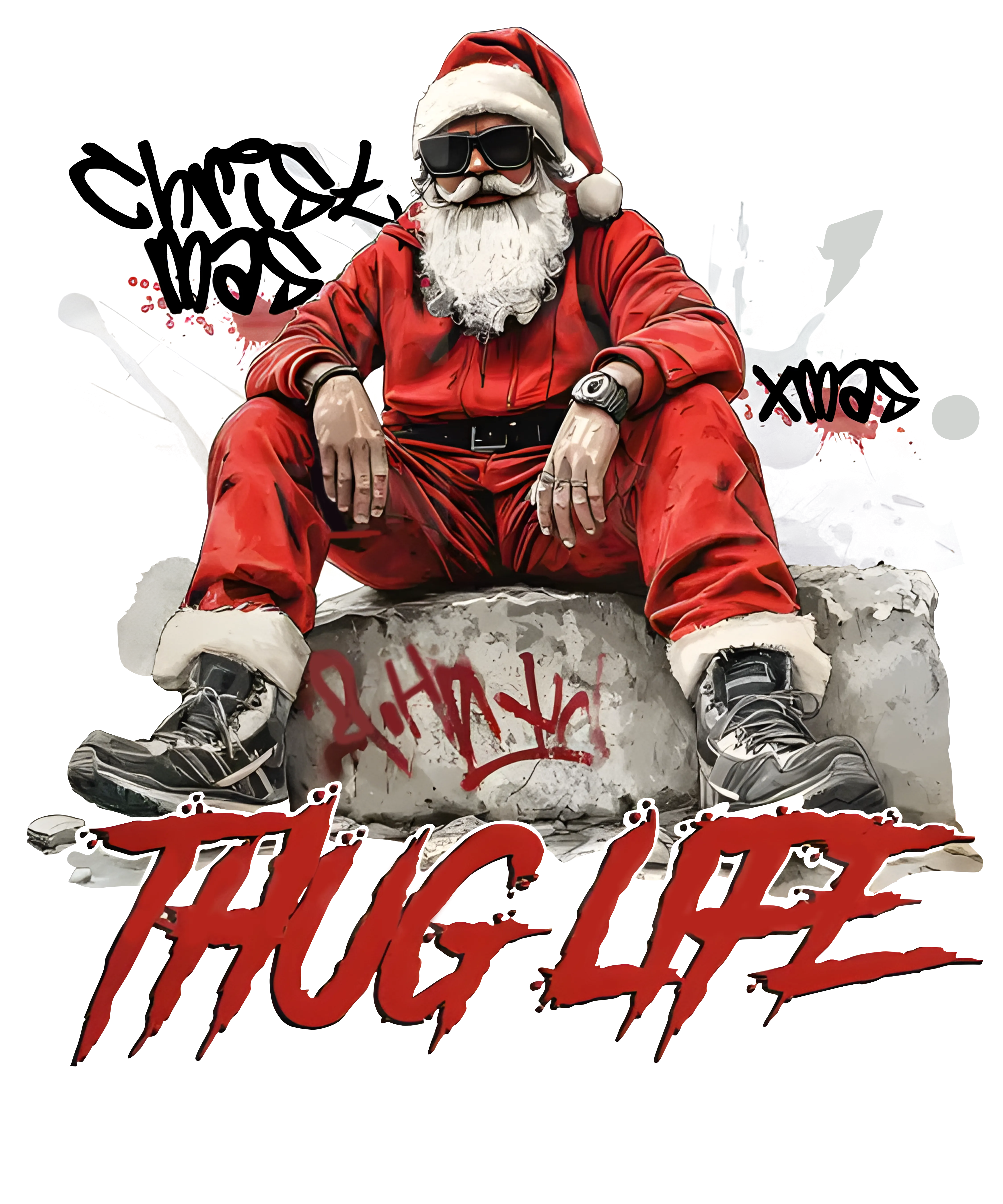 Heat transfer, thug life sant, press and peel, made to order