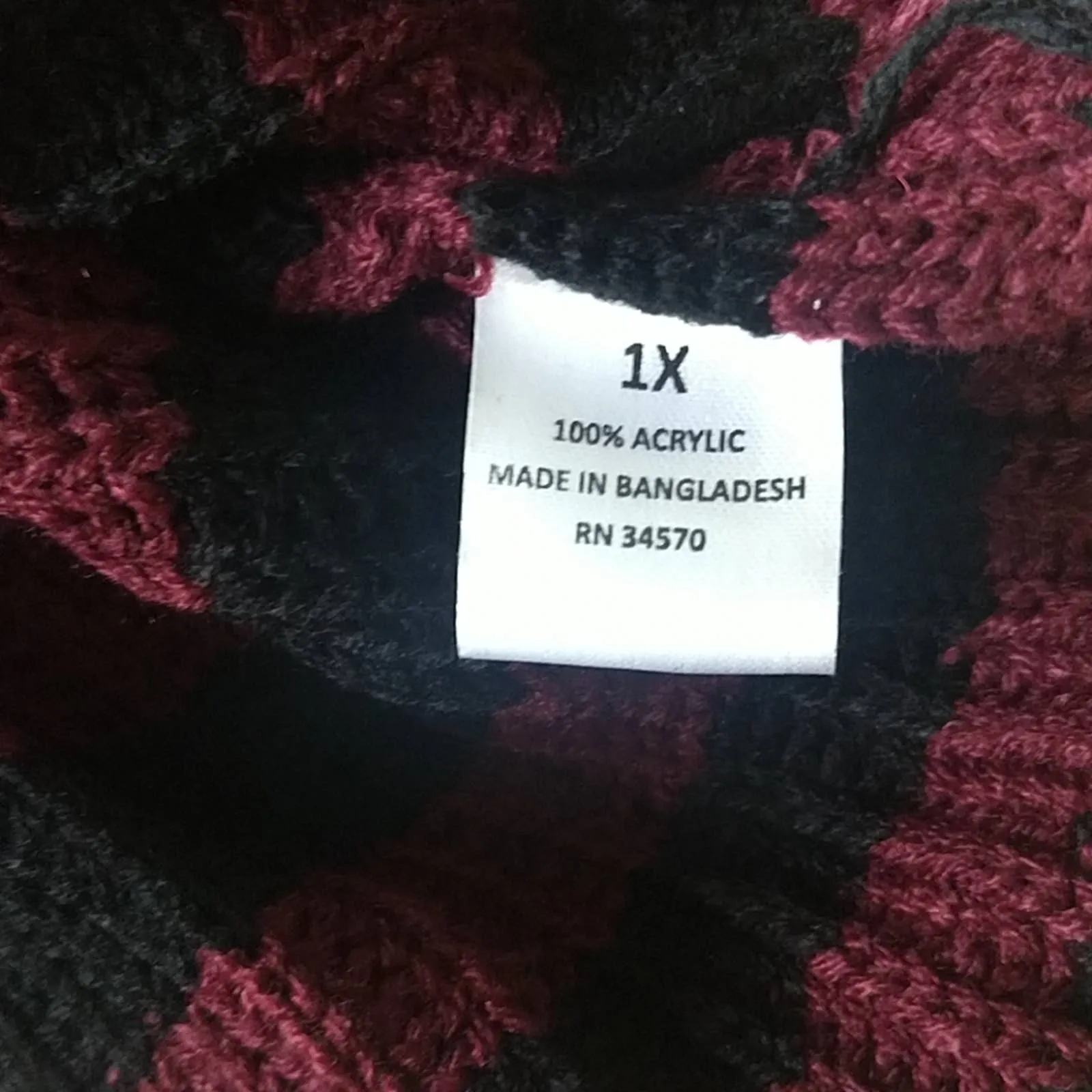 Jason Maxwell Striped Cardigan Deep Wine