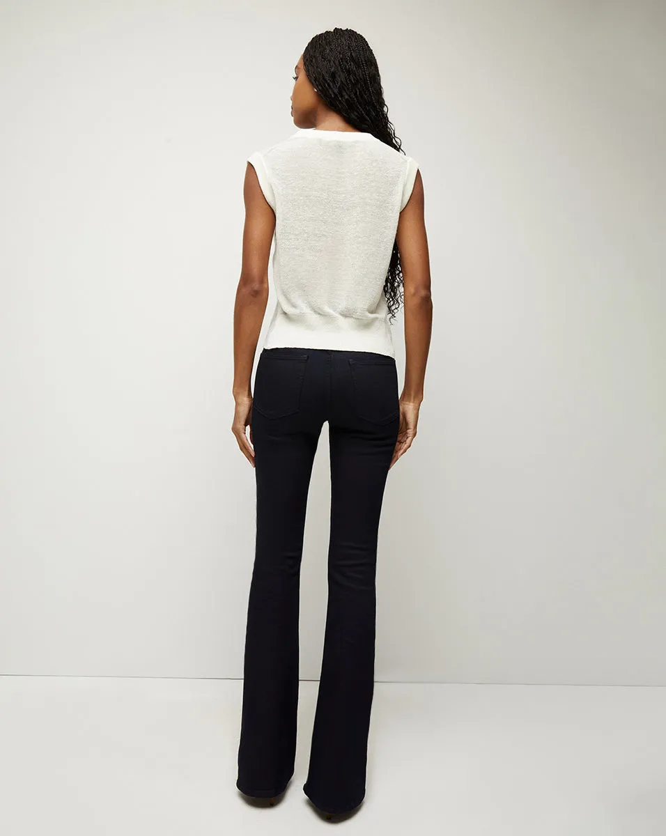 Kellen Twist-Front Sweater