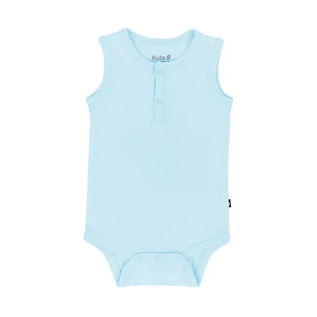 Kyte Baby Sleeveless Bodysuit in Powder