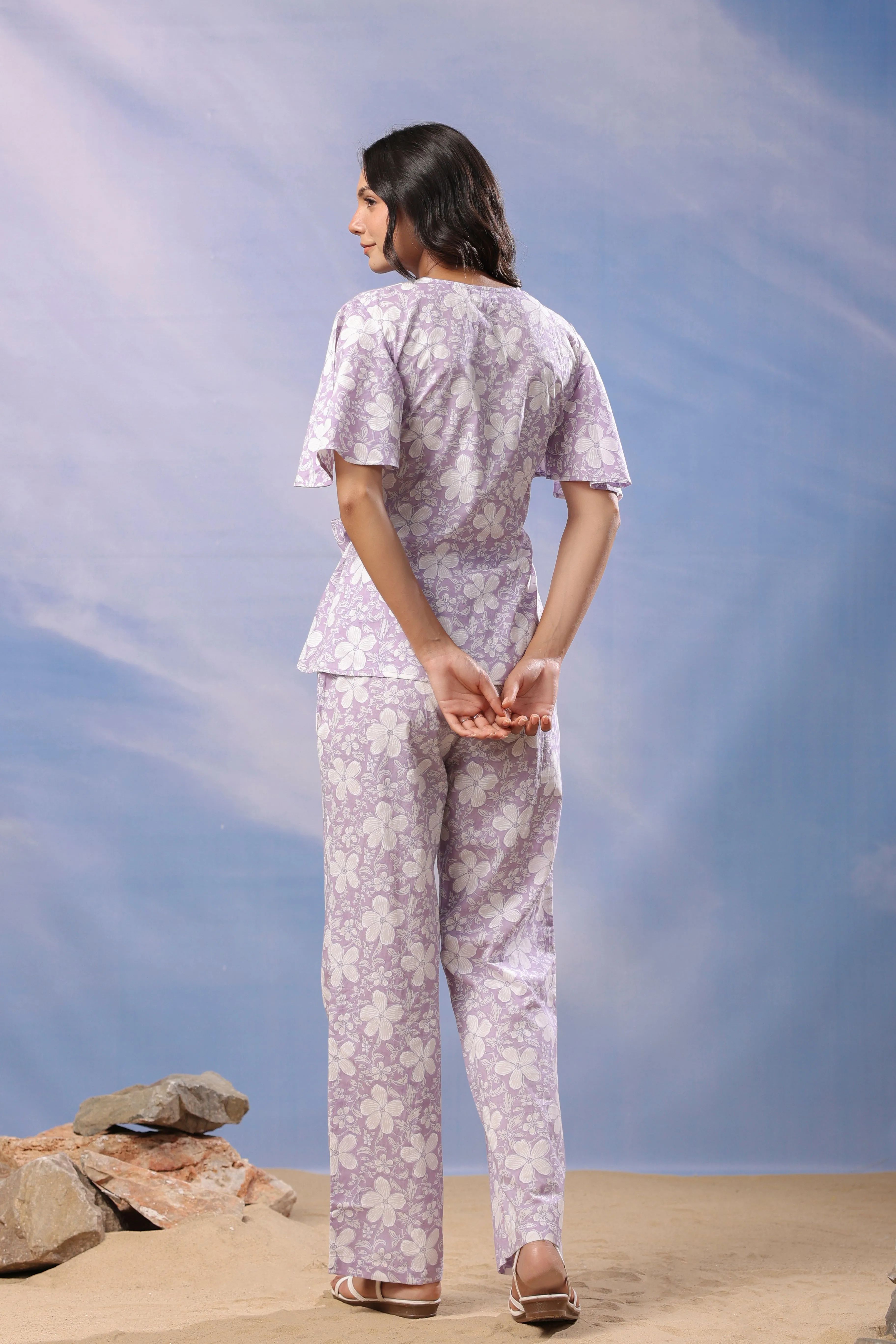 Lilac Whisper Cotton Co Ord Set