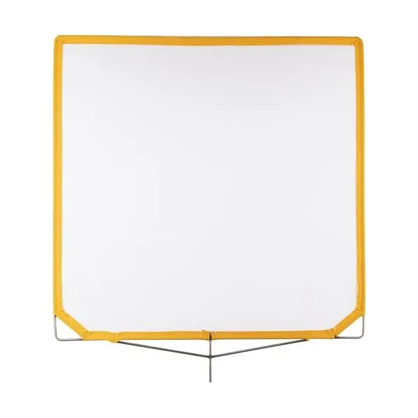Matthews Solid Frame Scrim White Artificial Silk (40 x 40")
