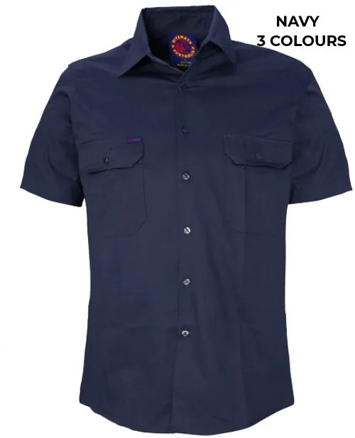 MENS - OPEN FRONT WORKSHIRT - RM1000S