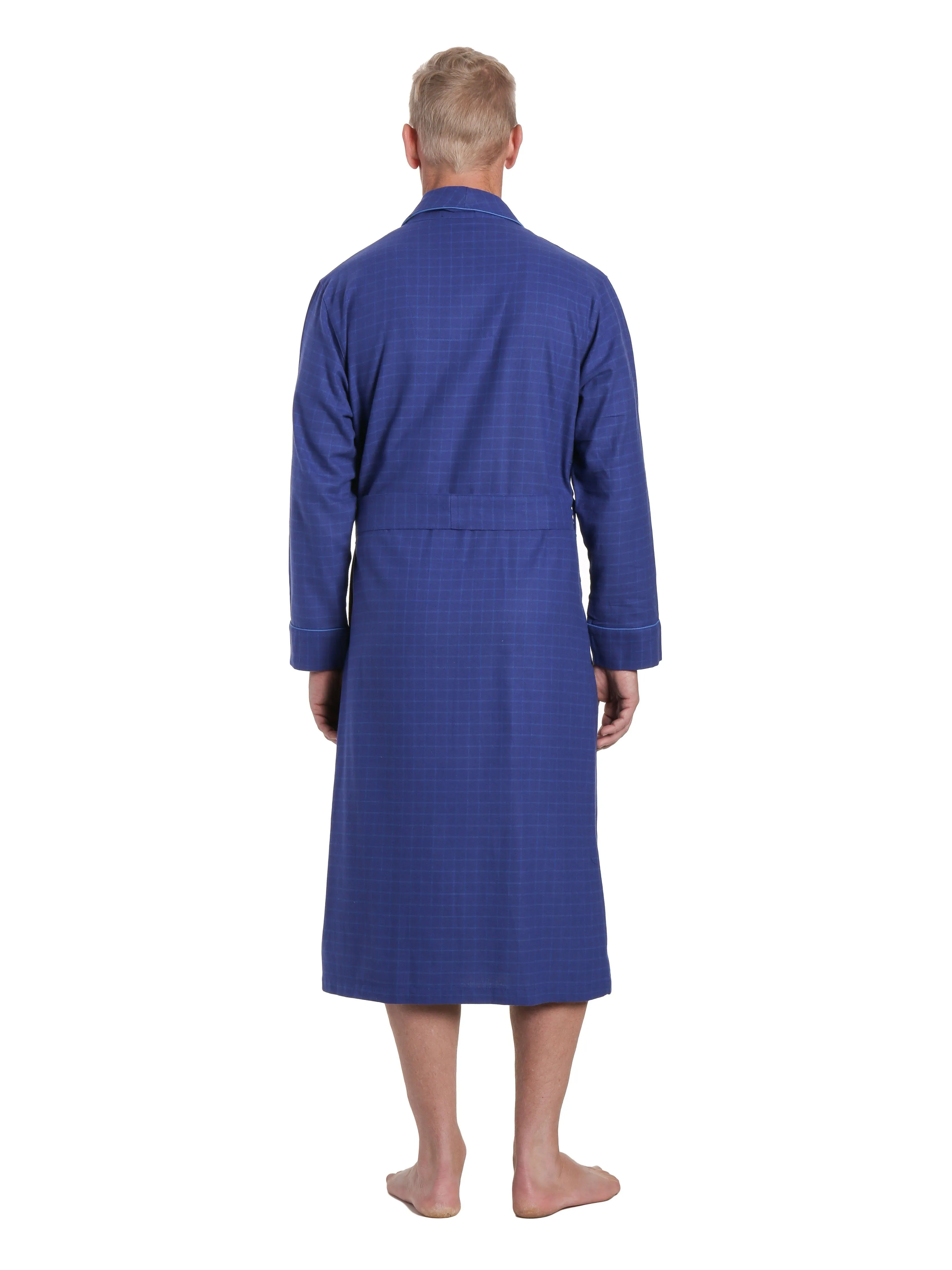 Mens Robe - Premium 100% Cotton Flannel Robe