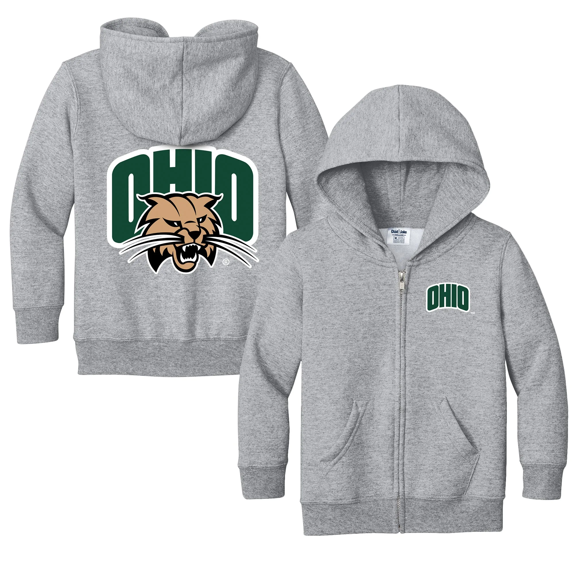 Ohio Bobcats Logo Toddler Full-Zip Sweatshirt