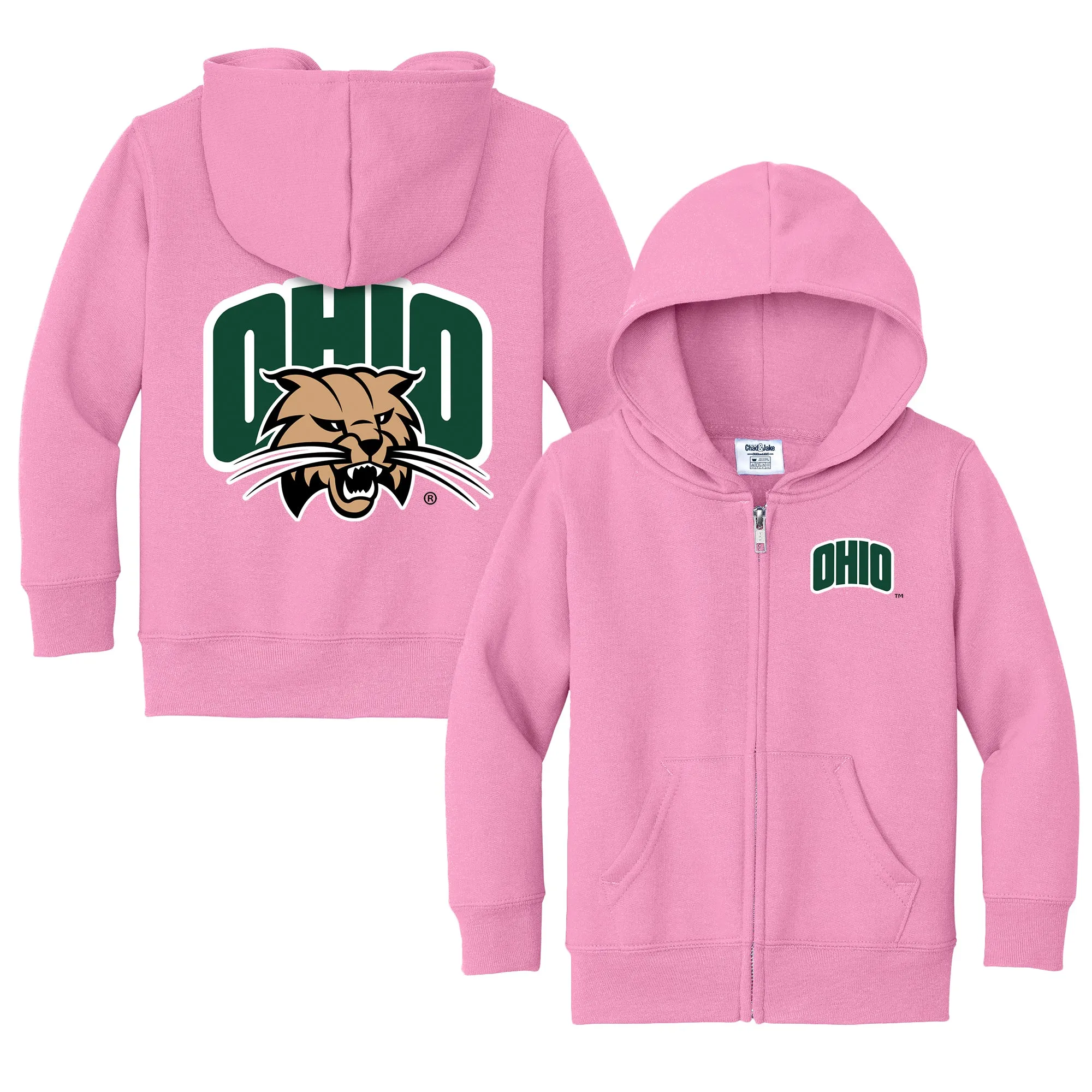 Ohio Bobcats Logo Toddler Full-Zip Sweatshirt