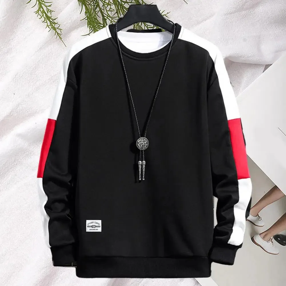 PATCHWORK O-NECK SWEATSHIRT