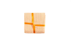 Peach  - Cable Knit Blanket