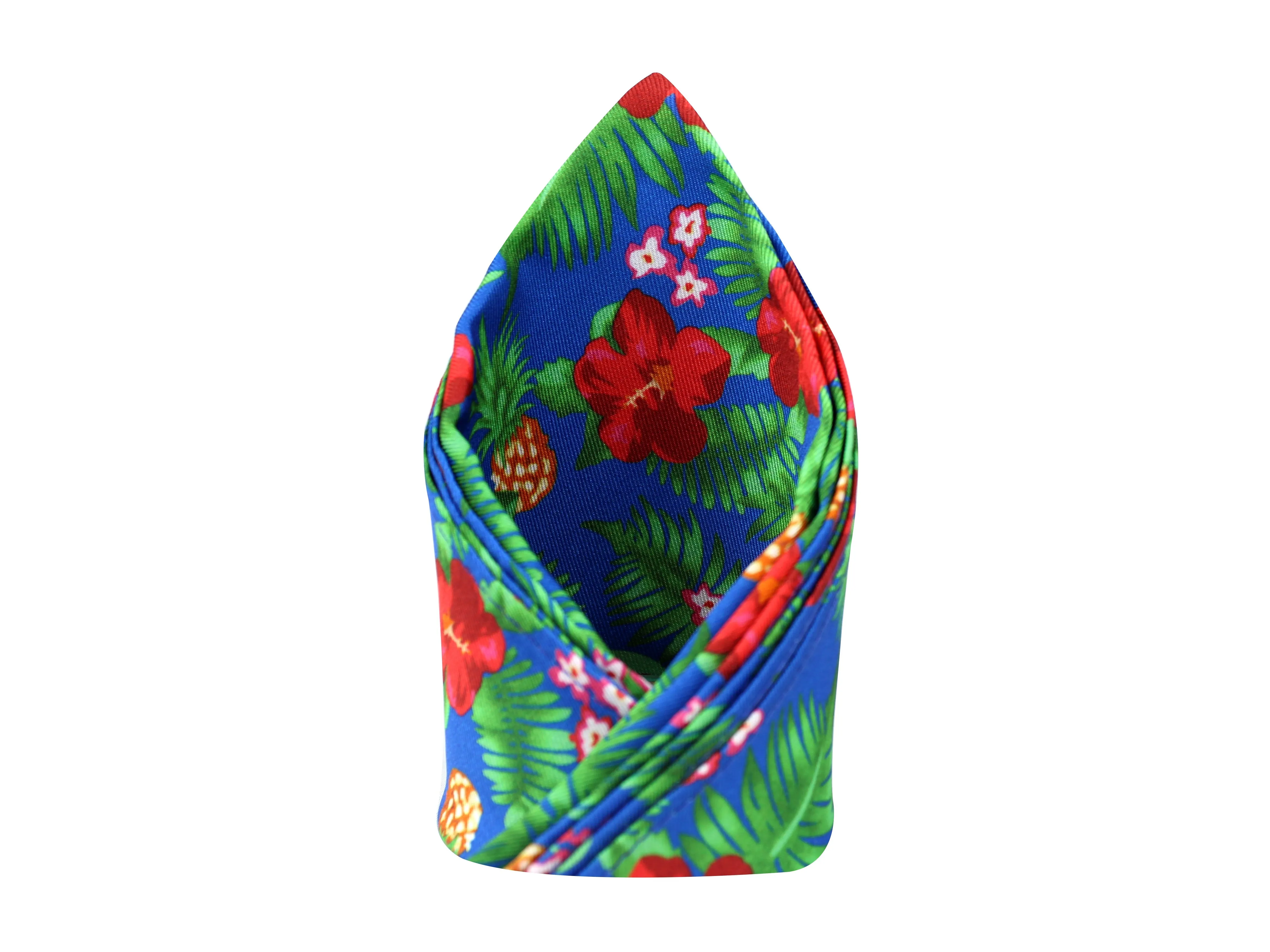 Peluche Floral And Leafy Designed Pocket Square For Men