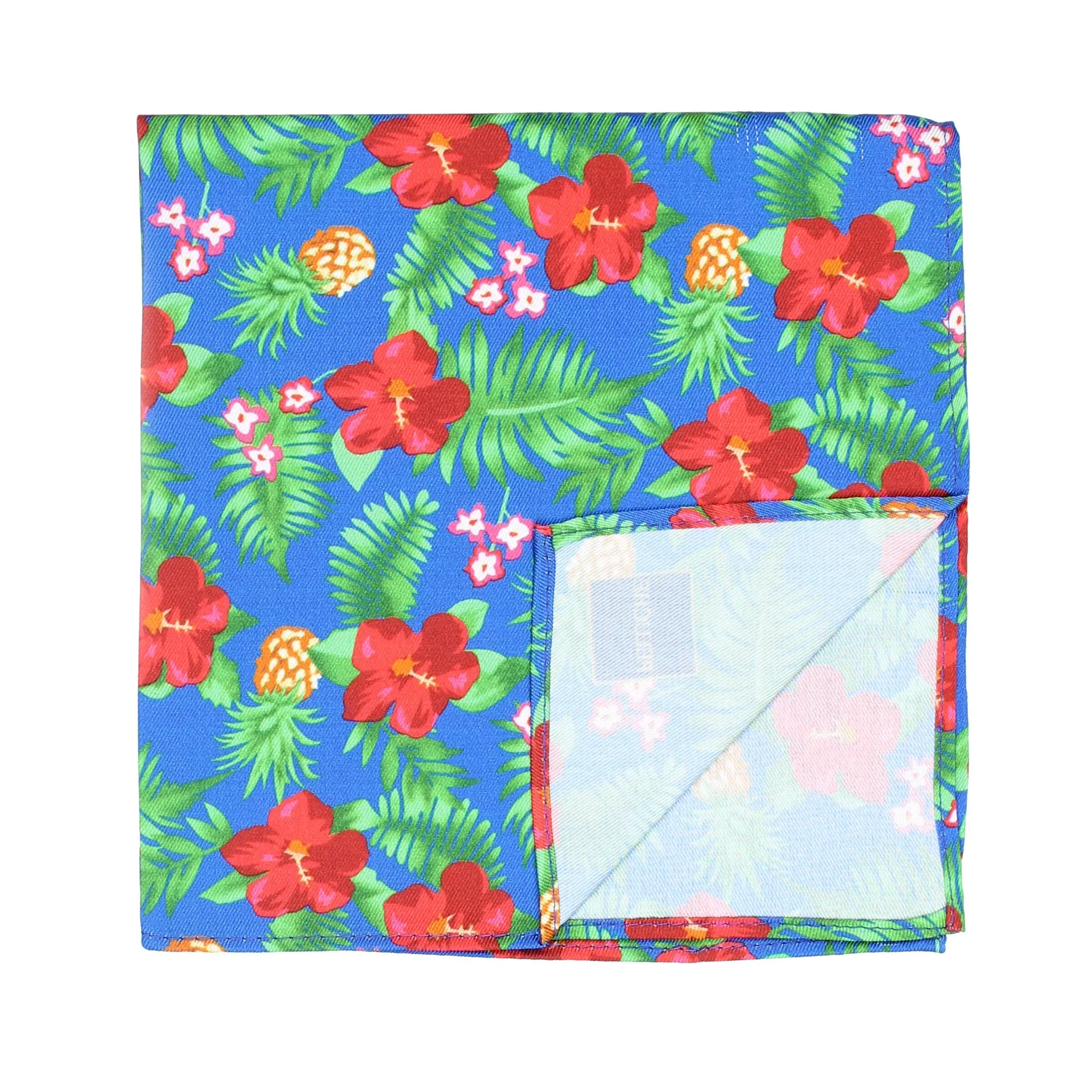 Peluche Floral And Leafy Designed Pocket Square For Men