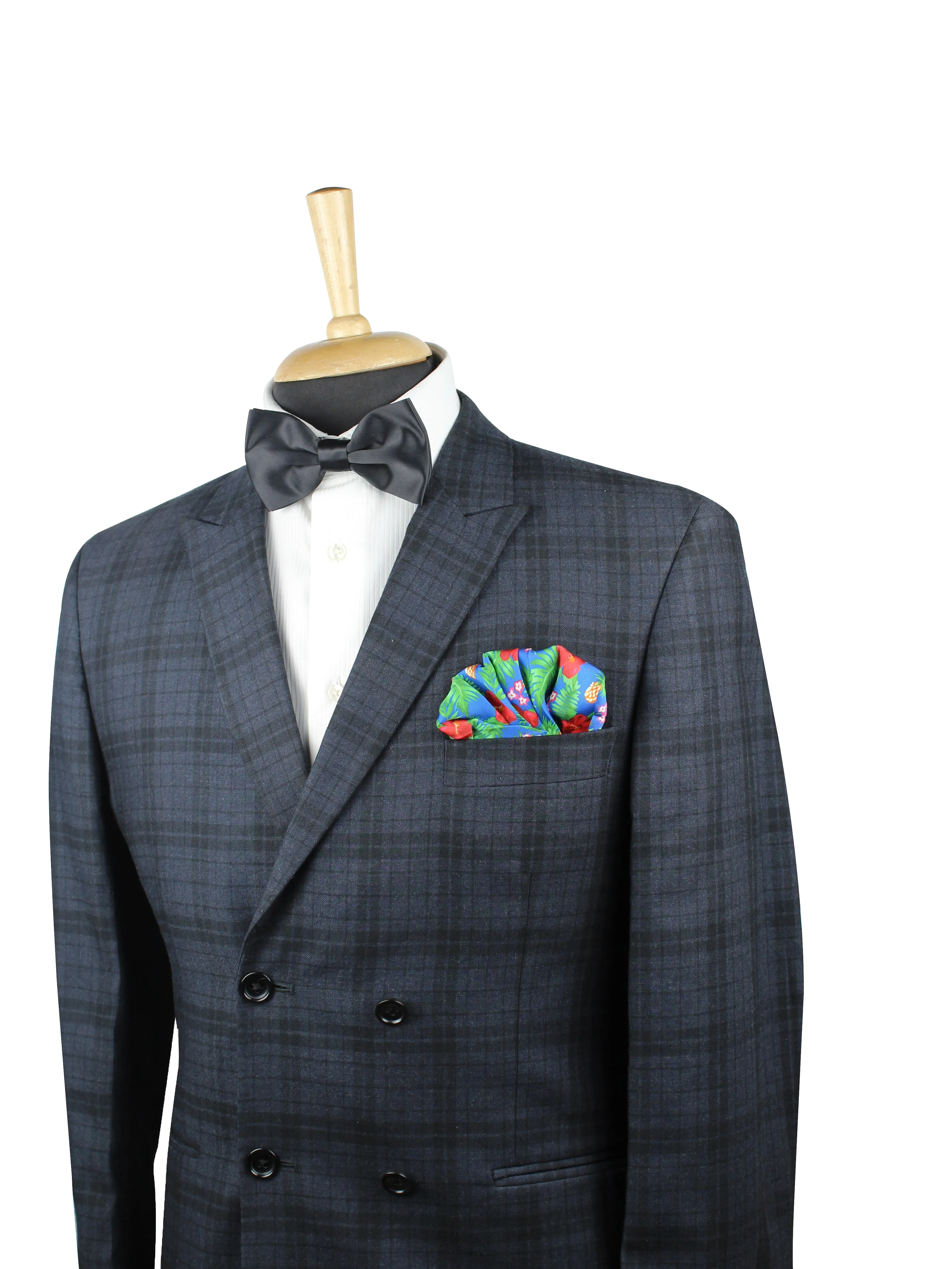 Peluche Floral And Leafy Designed Pocket Square For Men
