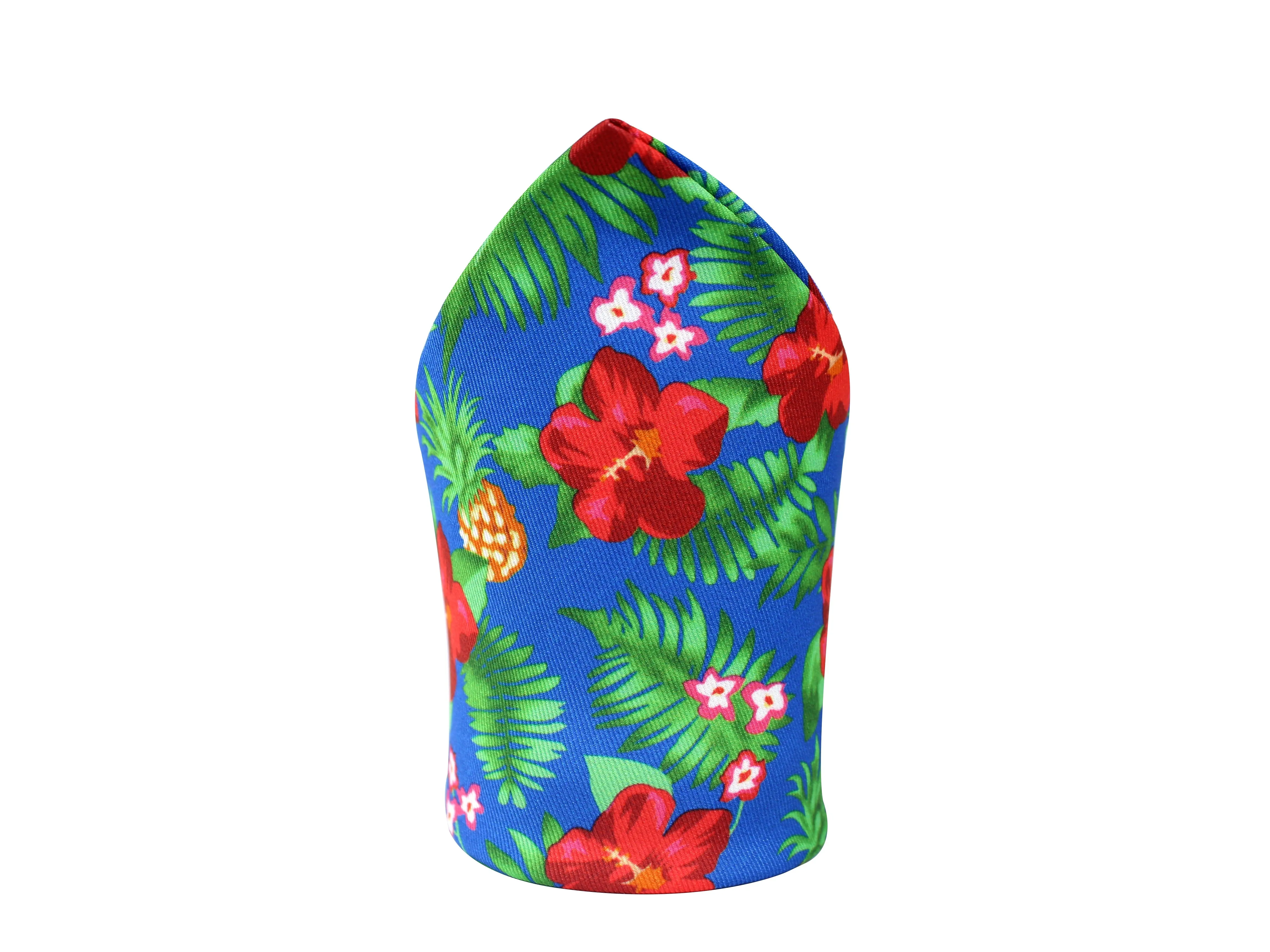 Peluche Floral And Leafy Designed Pocket Square For Men