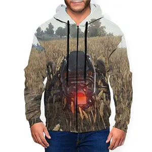 PUBG Hoodies - 3D Print Game Playerunknown's Battlegrounds Vehicle Zipper Jacket with Pockets