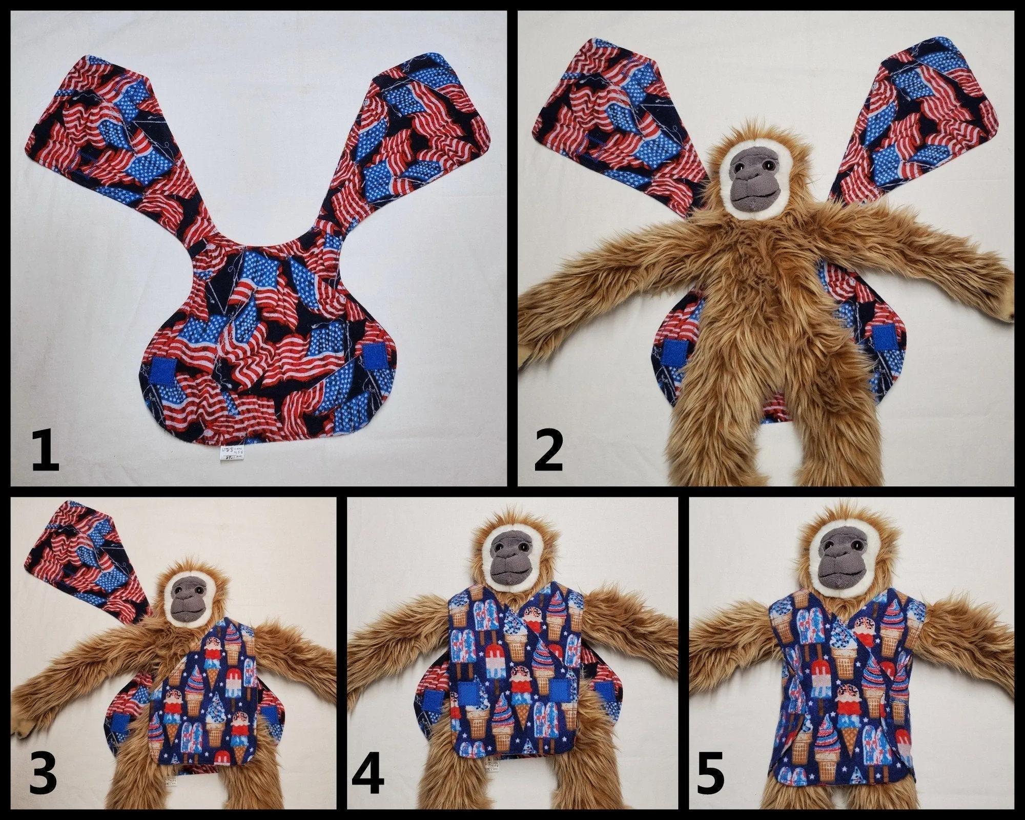 Puppies NICU smock. 1-3 lb. Ready to Ship.